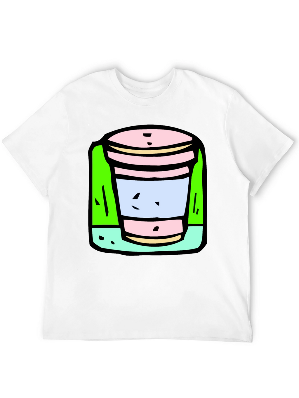 Cartoon Cup T-Shirt: Fun Unique Graphic Tee