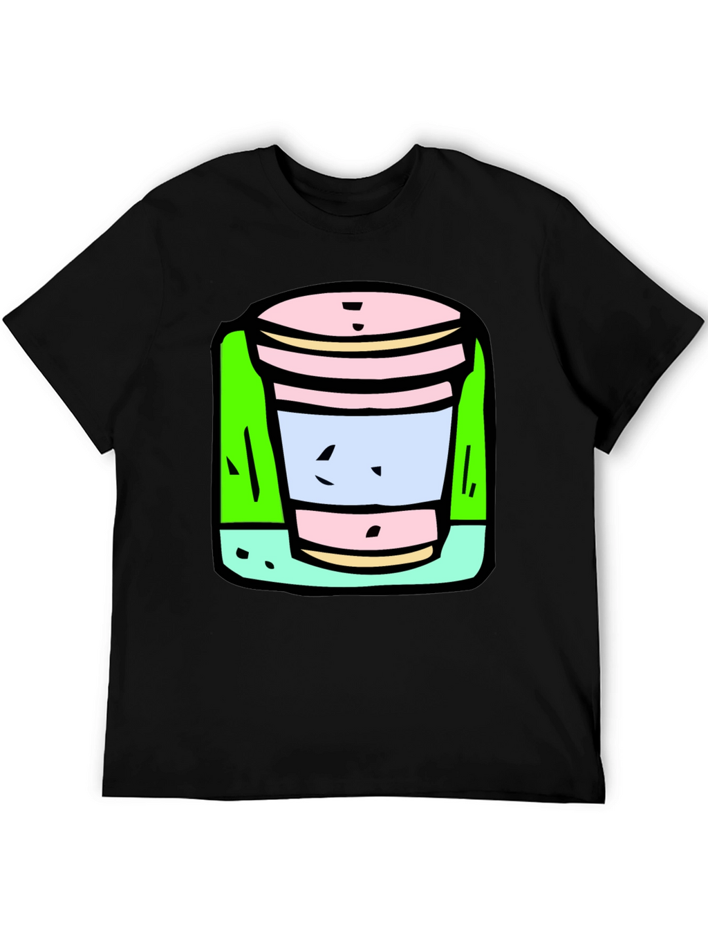 Cartoon Cup T-Shirt: Fun Unique Graphic Tee