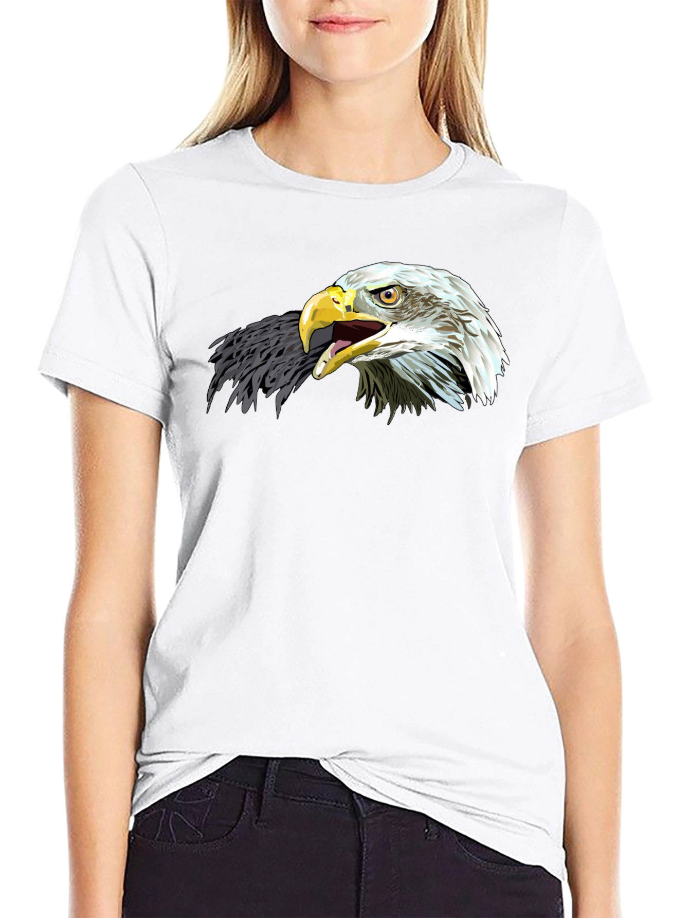 Eagle Graphic Tee - Patriotic Black T-Shirt