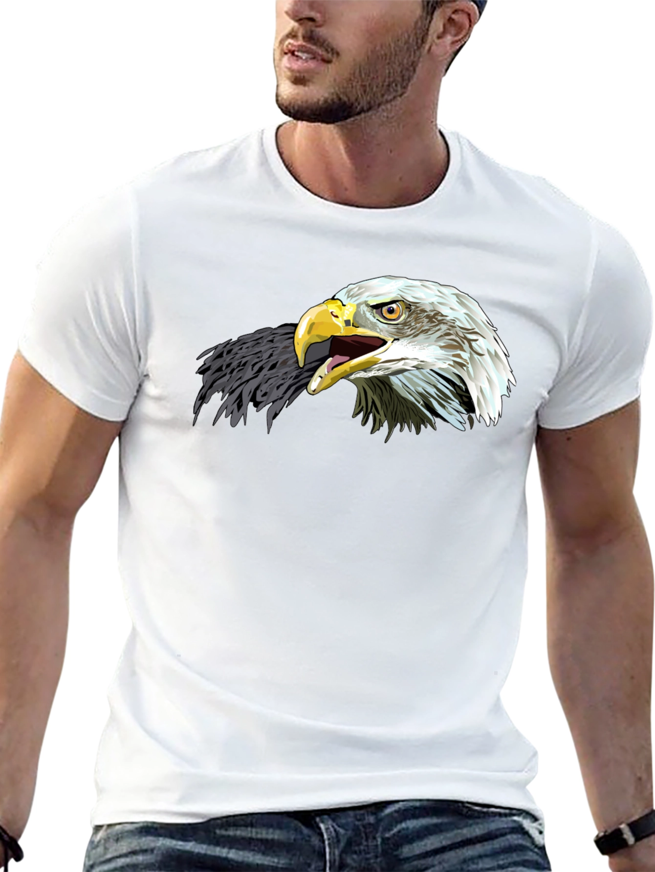 Eagle Graphic Tee - Patriotic Black T-Shirt