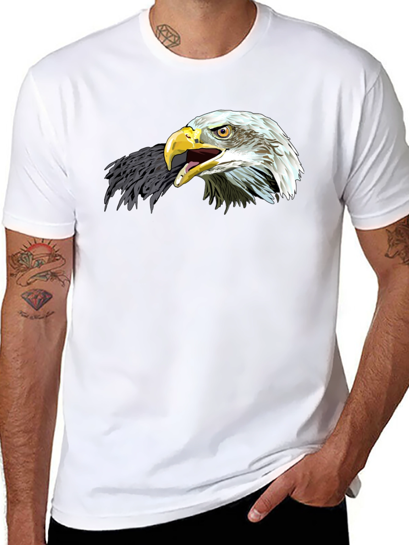 Eagle Graphic Tee - Patriotic Black T-Shirt