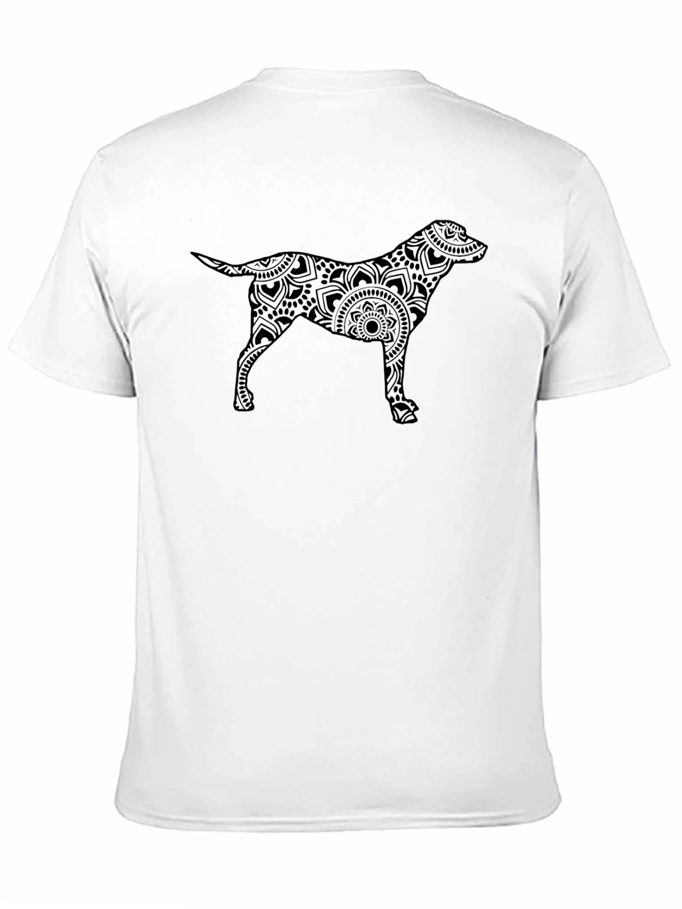 Dog Mandala Black T-Shirt - Unique Pet Lover Tee