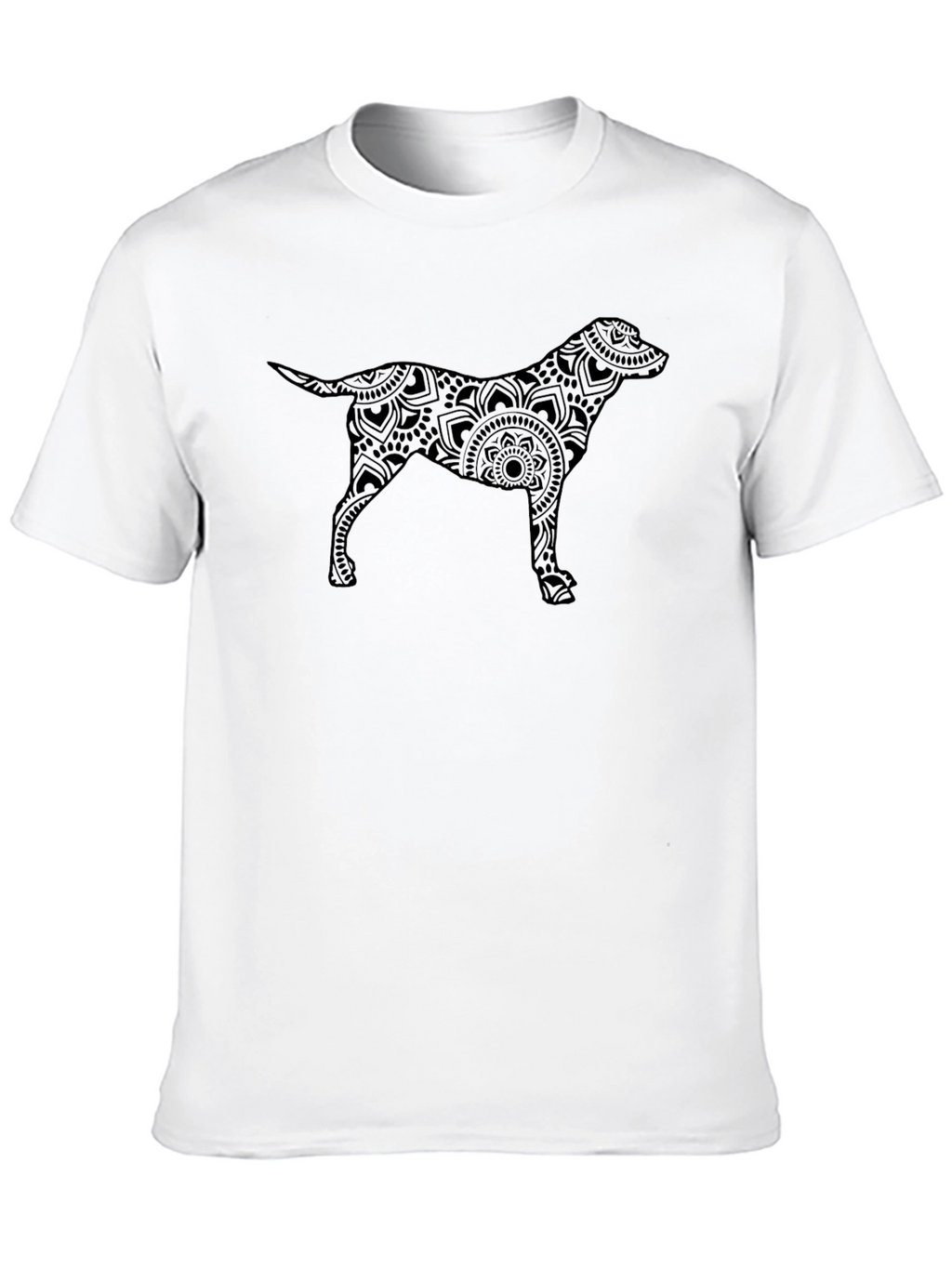 Dog Mandala Black T-Shirt - Unique Pet Lover Tee