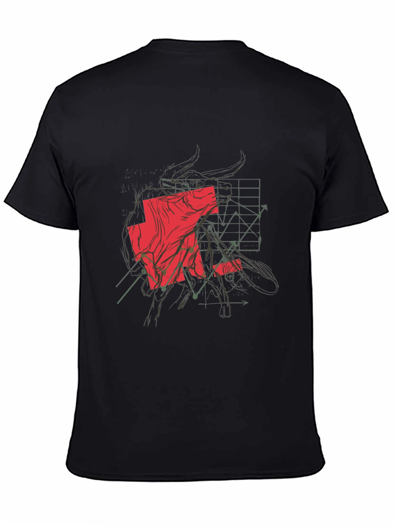 Bold Bull Market Graphic Tee - Black