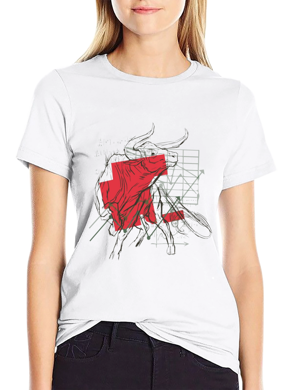 Bold Bull Market Graphic Tee - Black