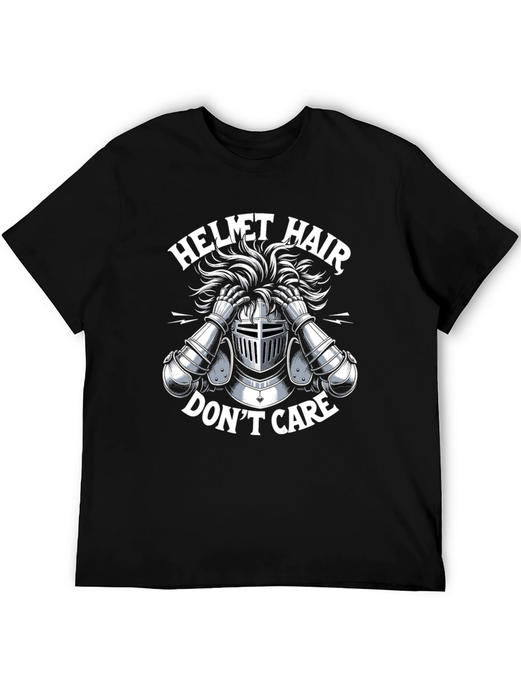 Helmet Hair Dont Care Tee