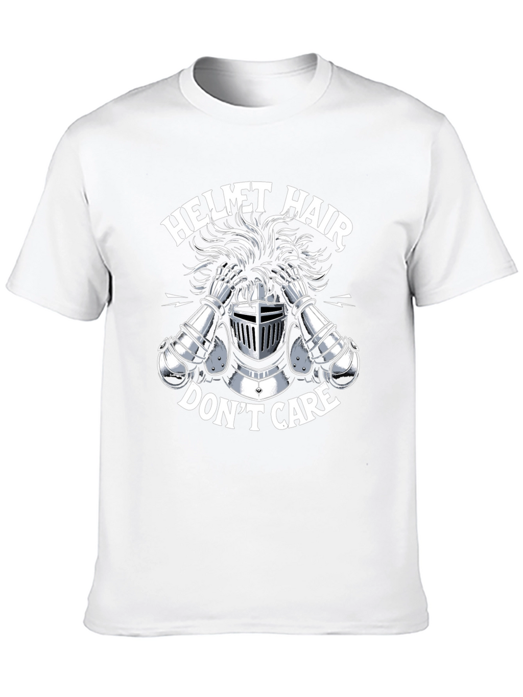 Helmet Hair Dont Care Tee