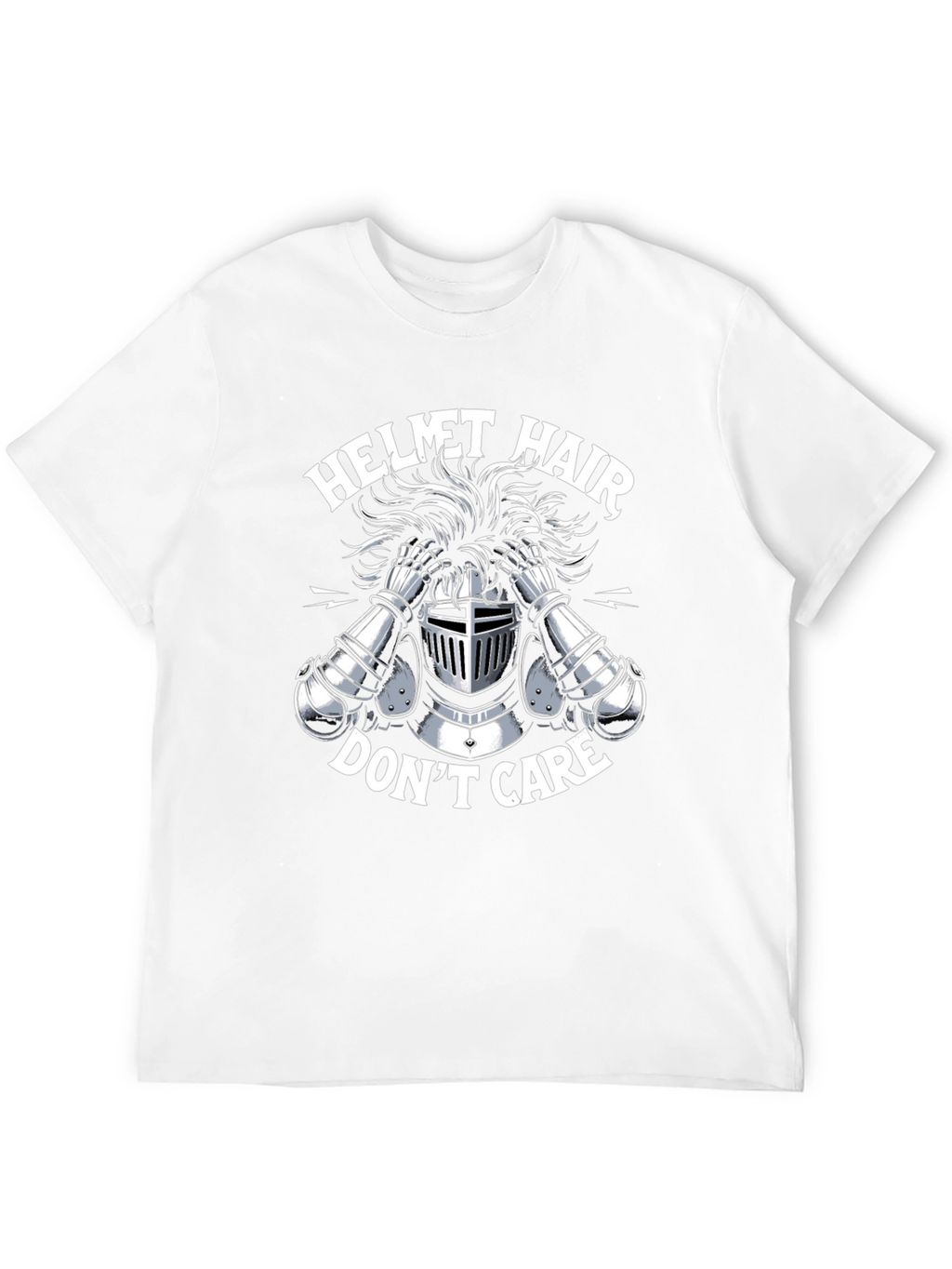 Helmet Hair Dont Care Tee