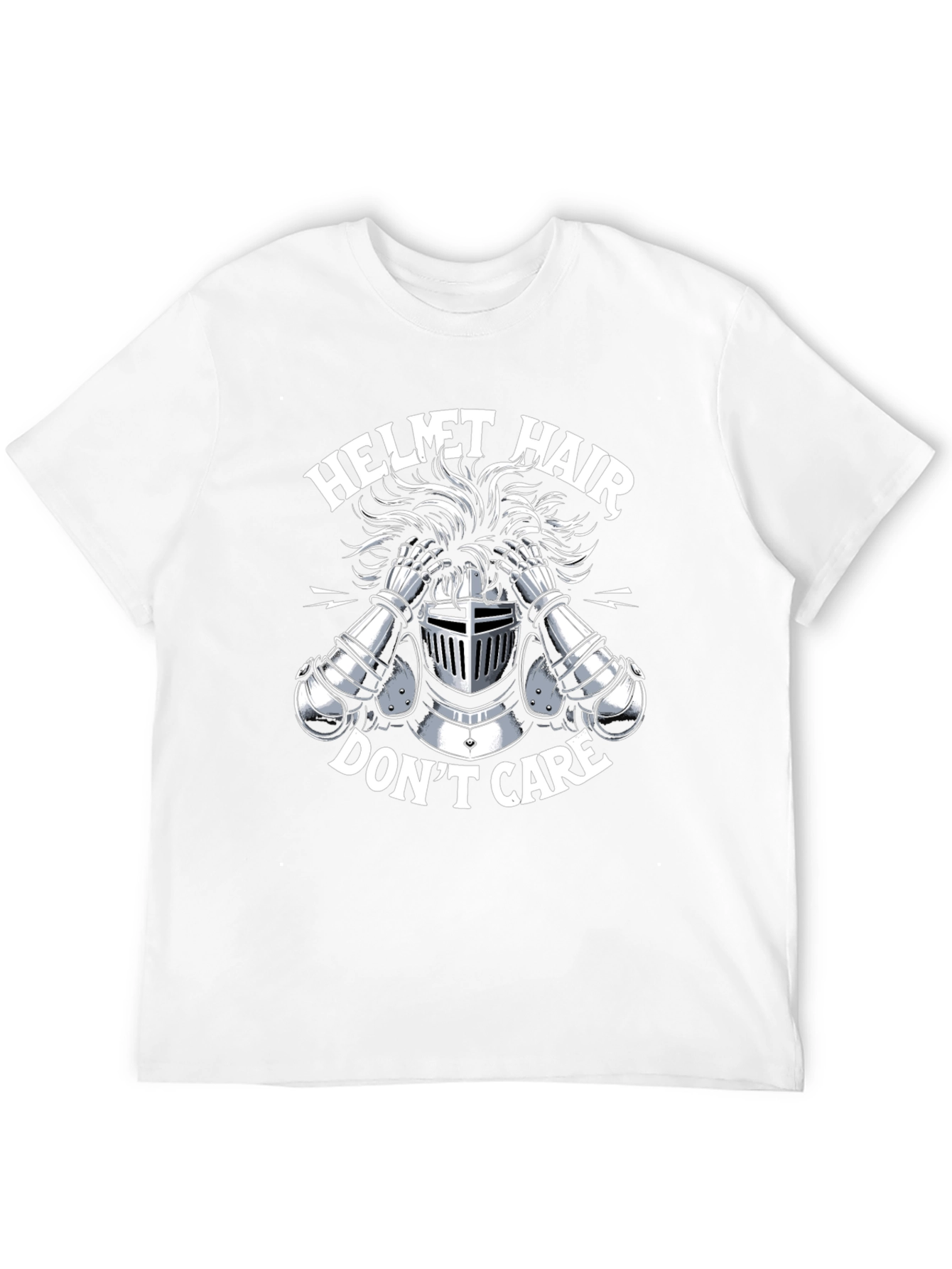 Helmet Hair Dont Care Tee