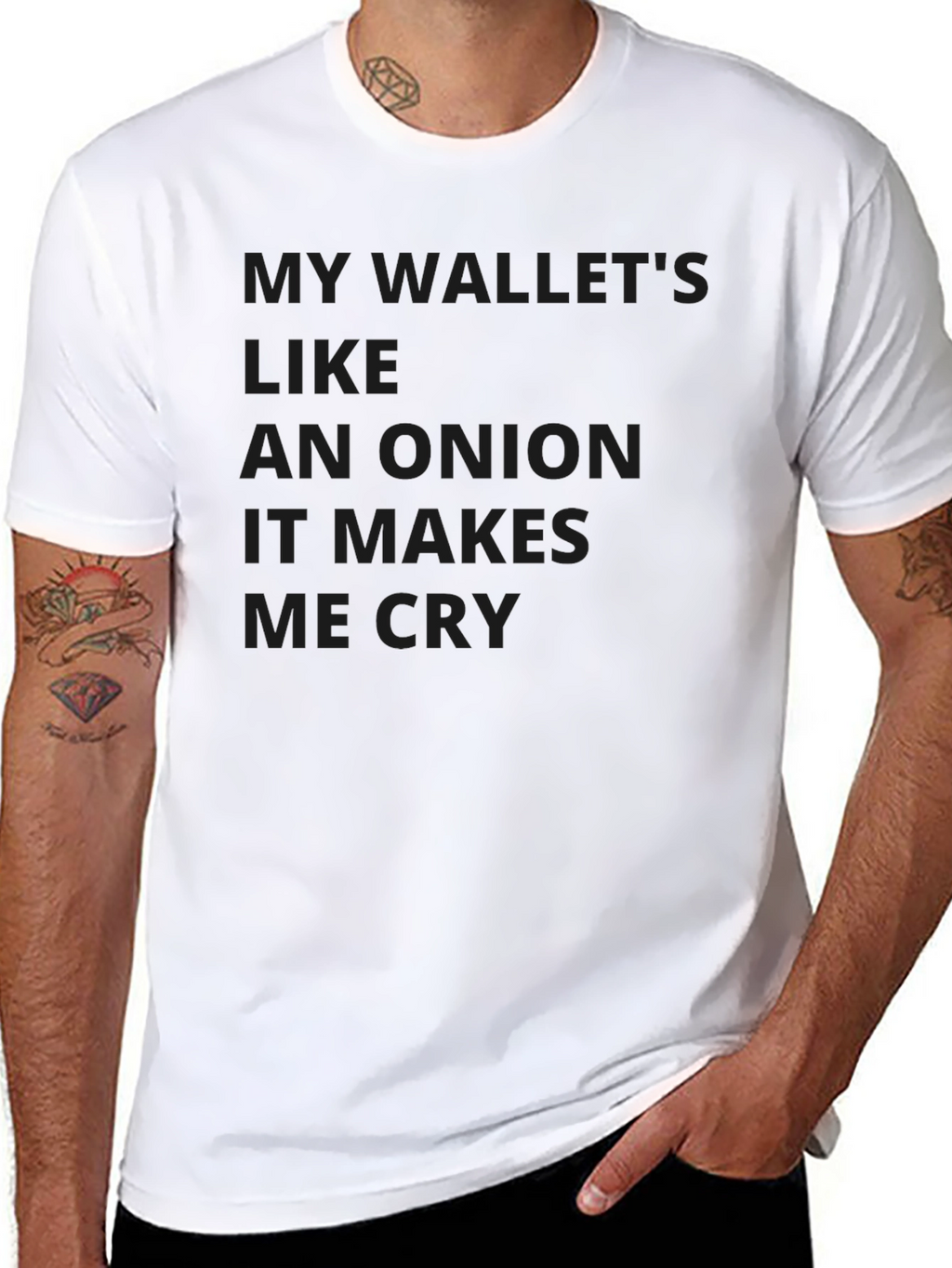 Onion Wallet Humor Graphic T-Shirt