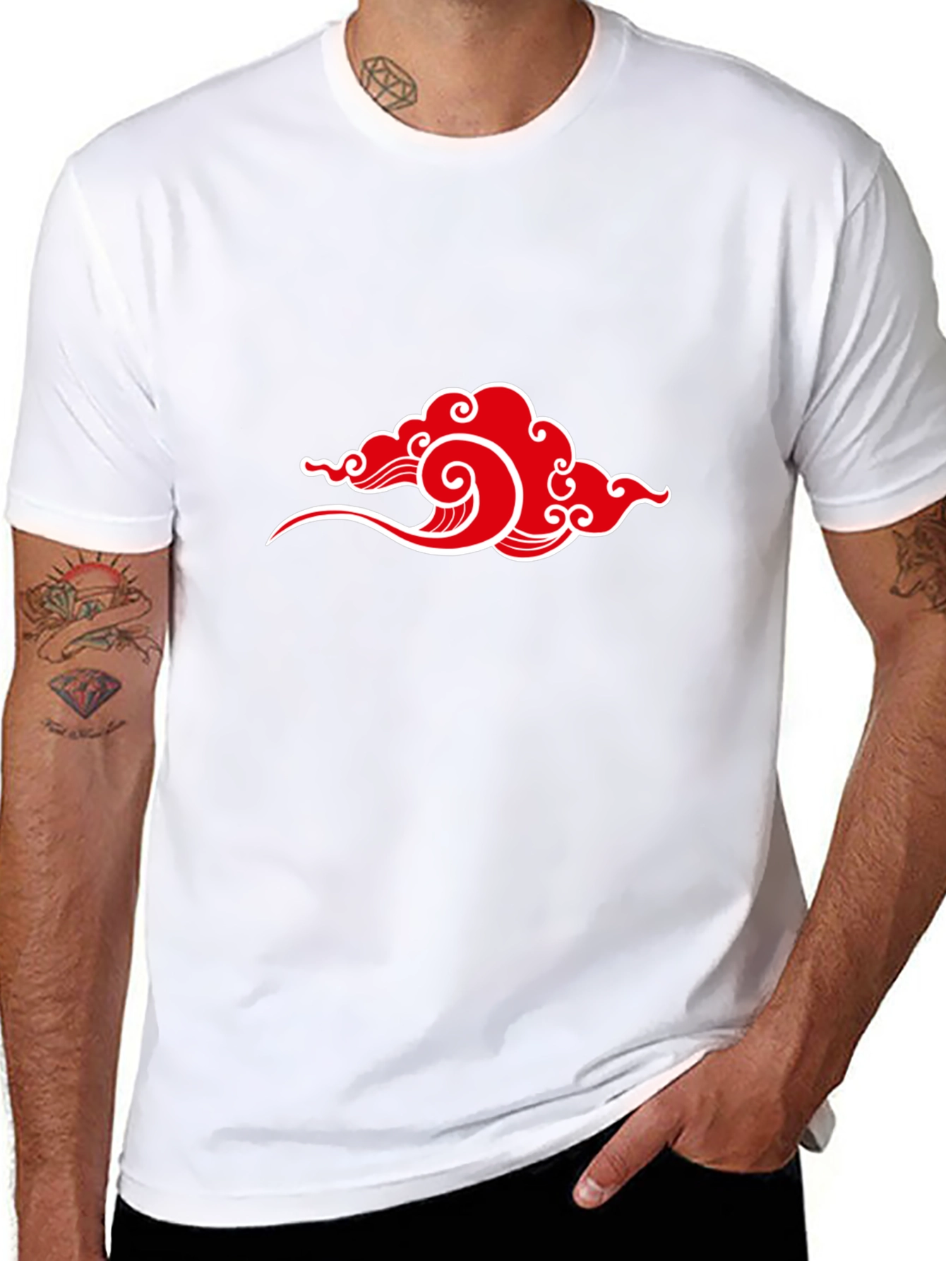 Akatsuki Cloud Graphic T-Shirt - Anime Inspired Style
