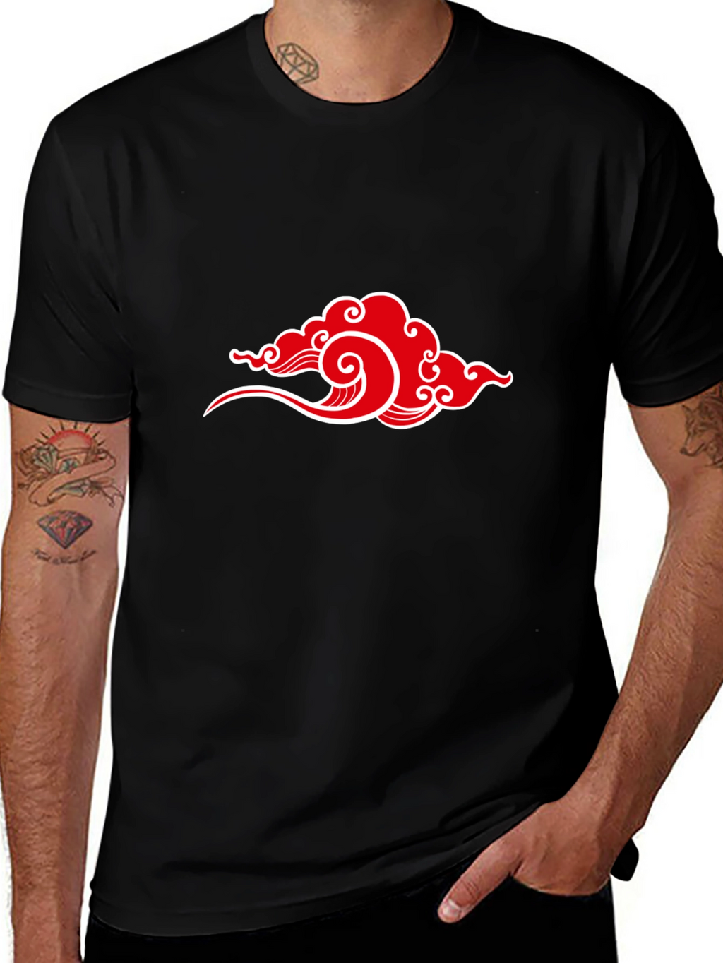 Akatsuki Cloud Graphic T-Shirt - Anime Inspired Style