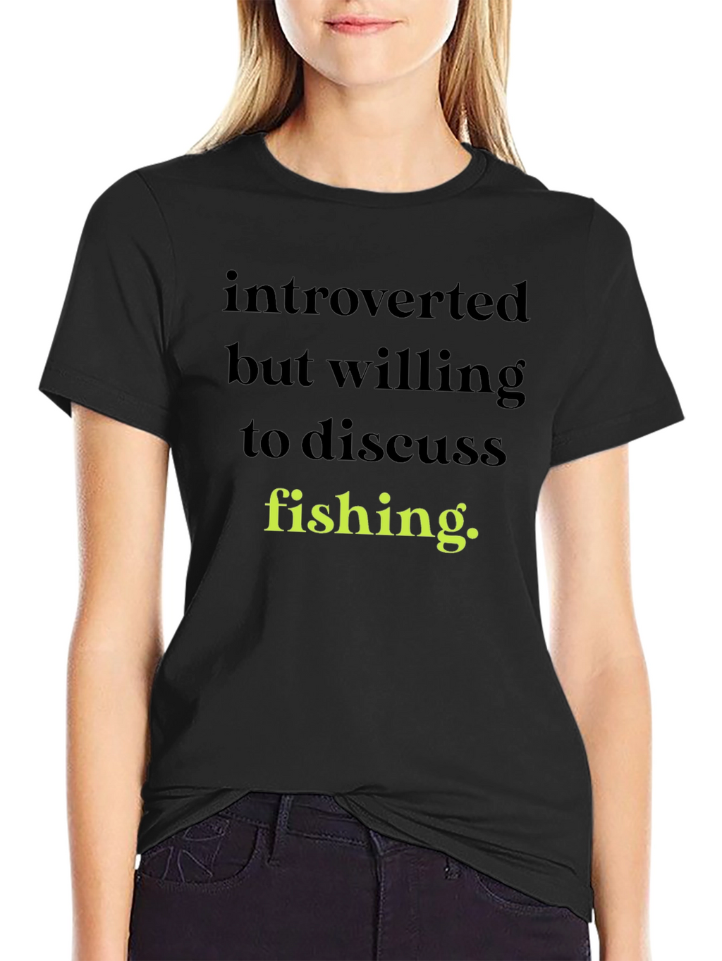 Introverted Fishing T-Shirt - Soft Cotton Tee