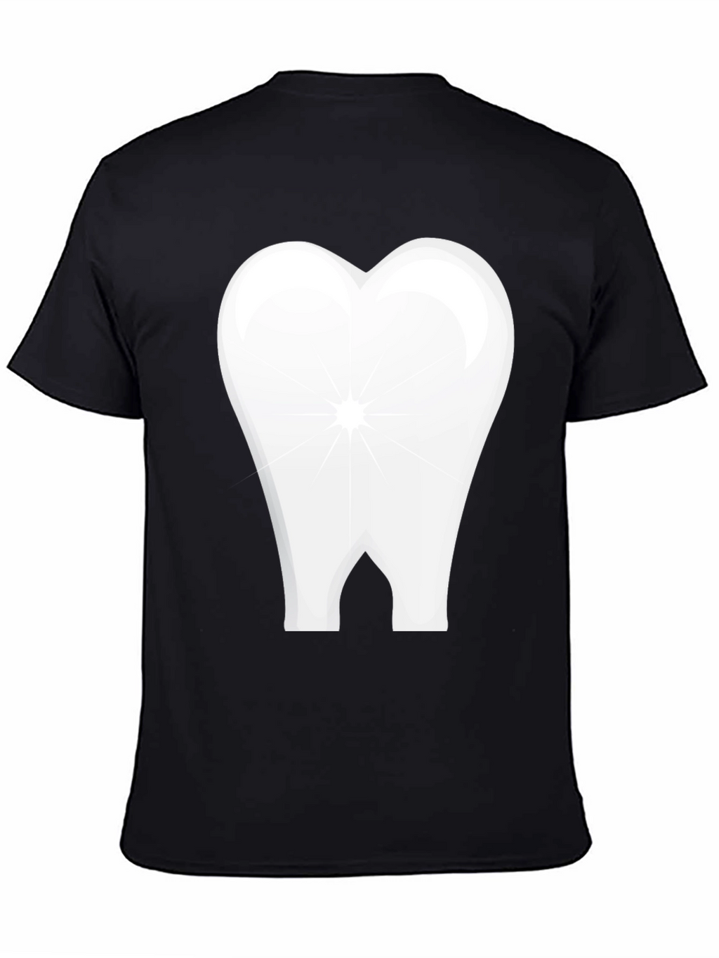 Tooth Graphic Black T-Shirt Dental Humor