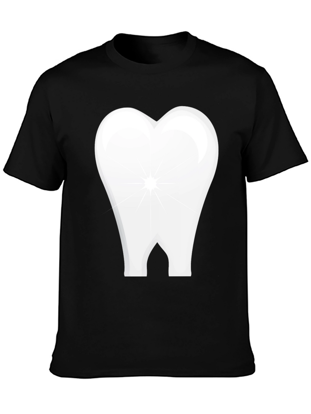 Tooth Graphic Black T-Shirt Dental Humor