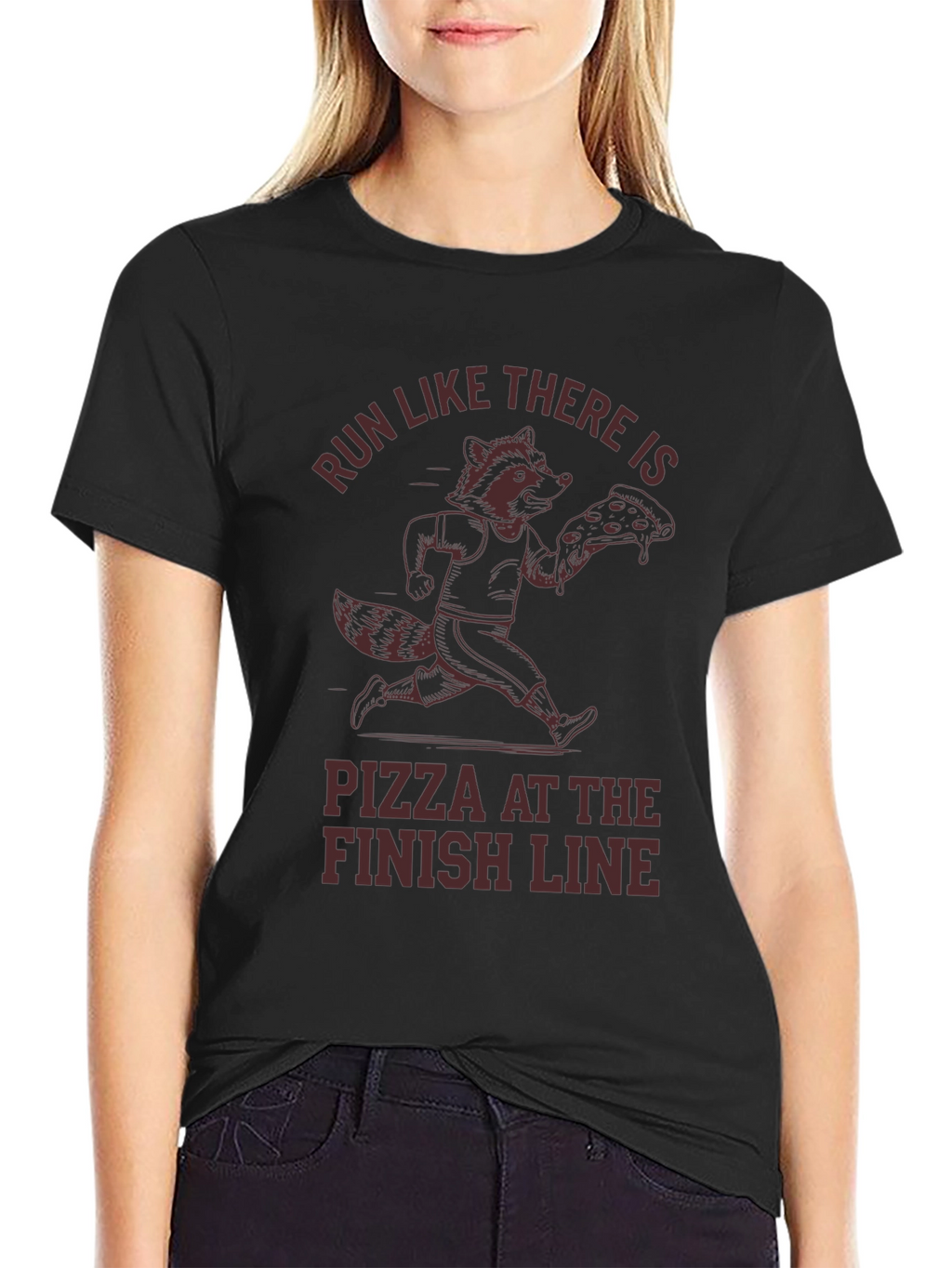 Run for Pizza Graphic T-Shirt