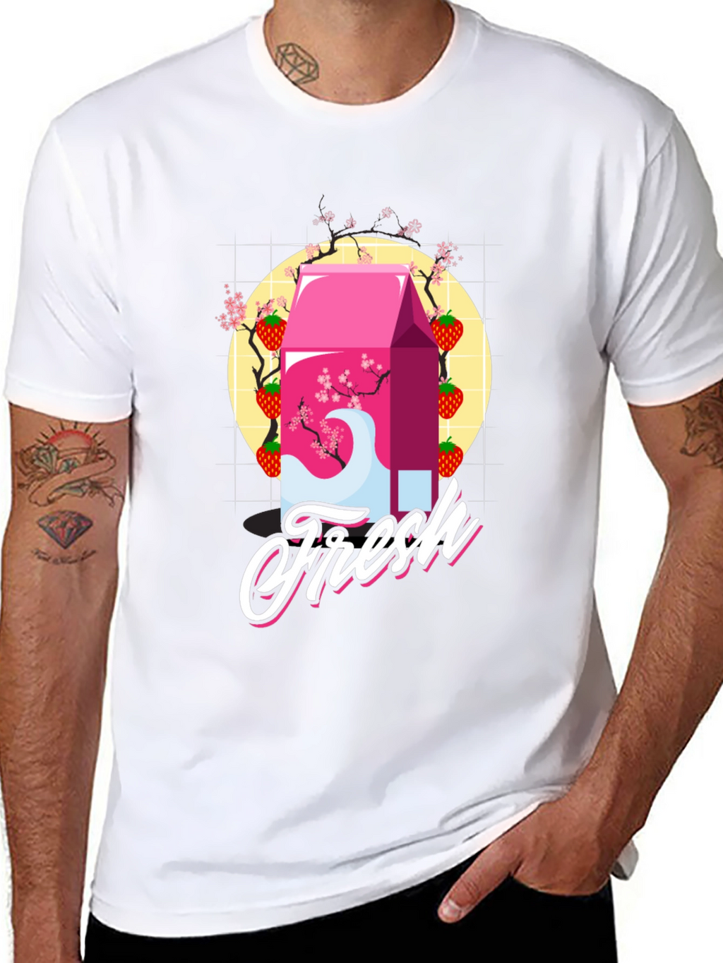 Strawberry Milk Fresh Graphic Tee