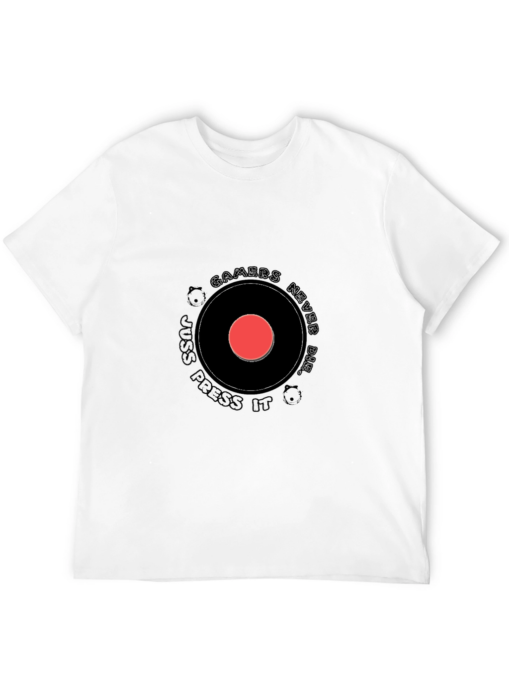 Gamers Never Die Black Graphic T-Shirt