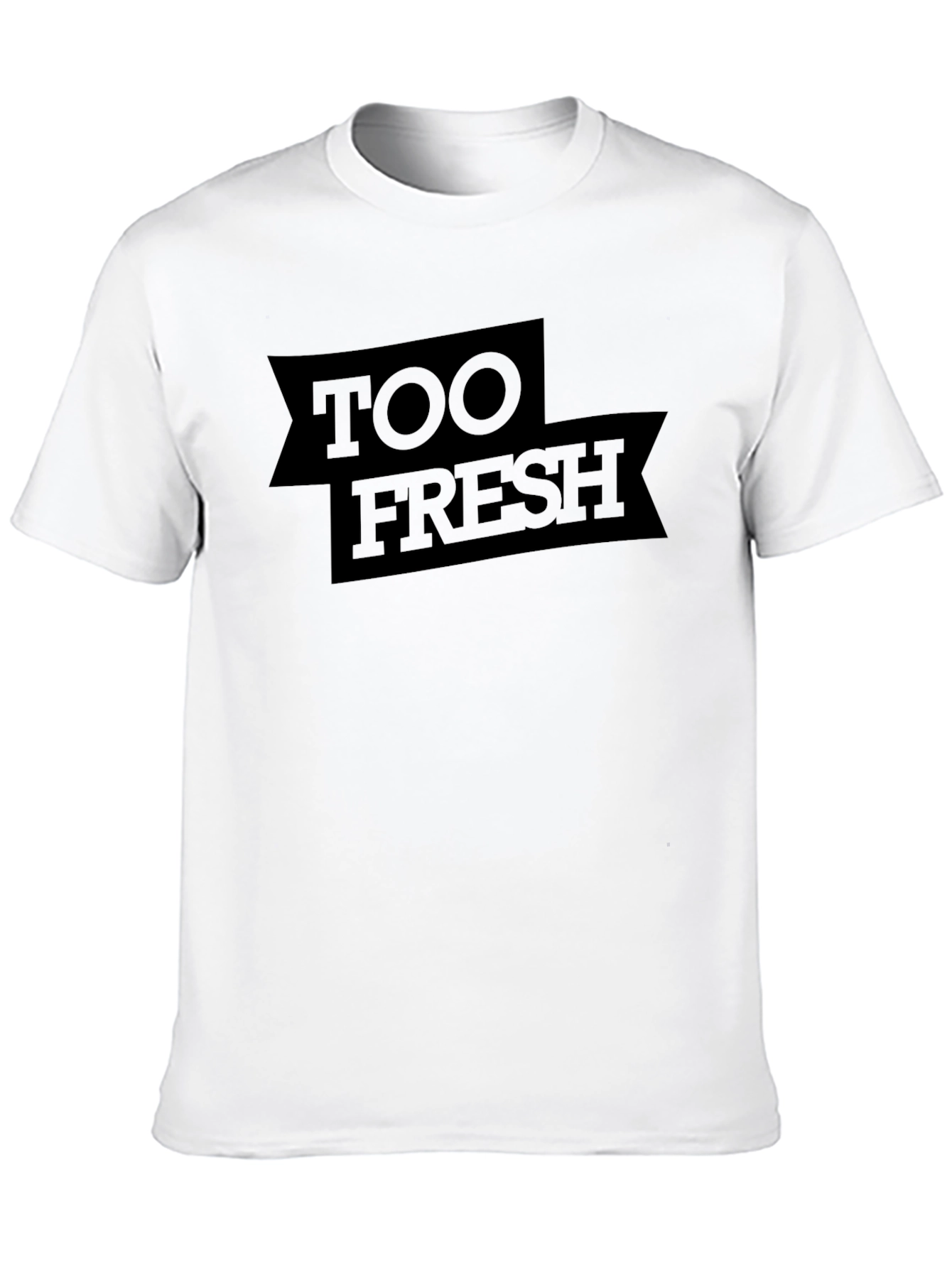 Too Fresh Graphic Tee - Mens Casual Black Shirt