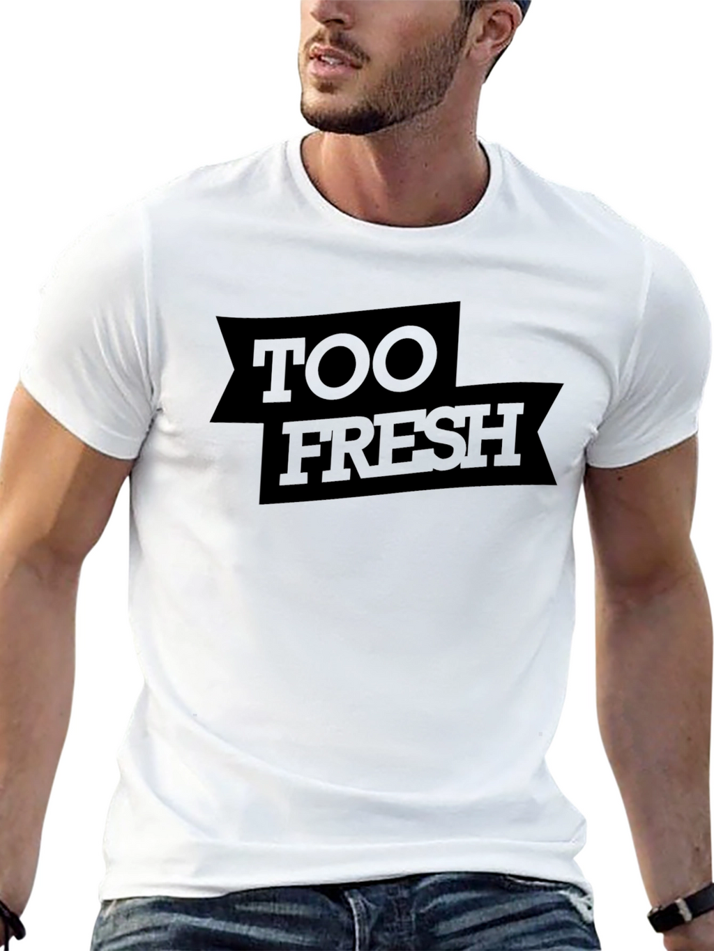 Too Fresh Graphic Tee - Mens Casual Black Shirt