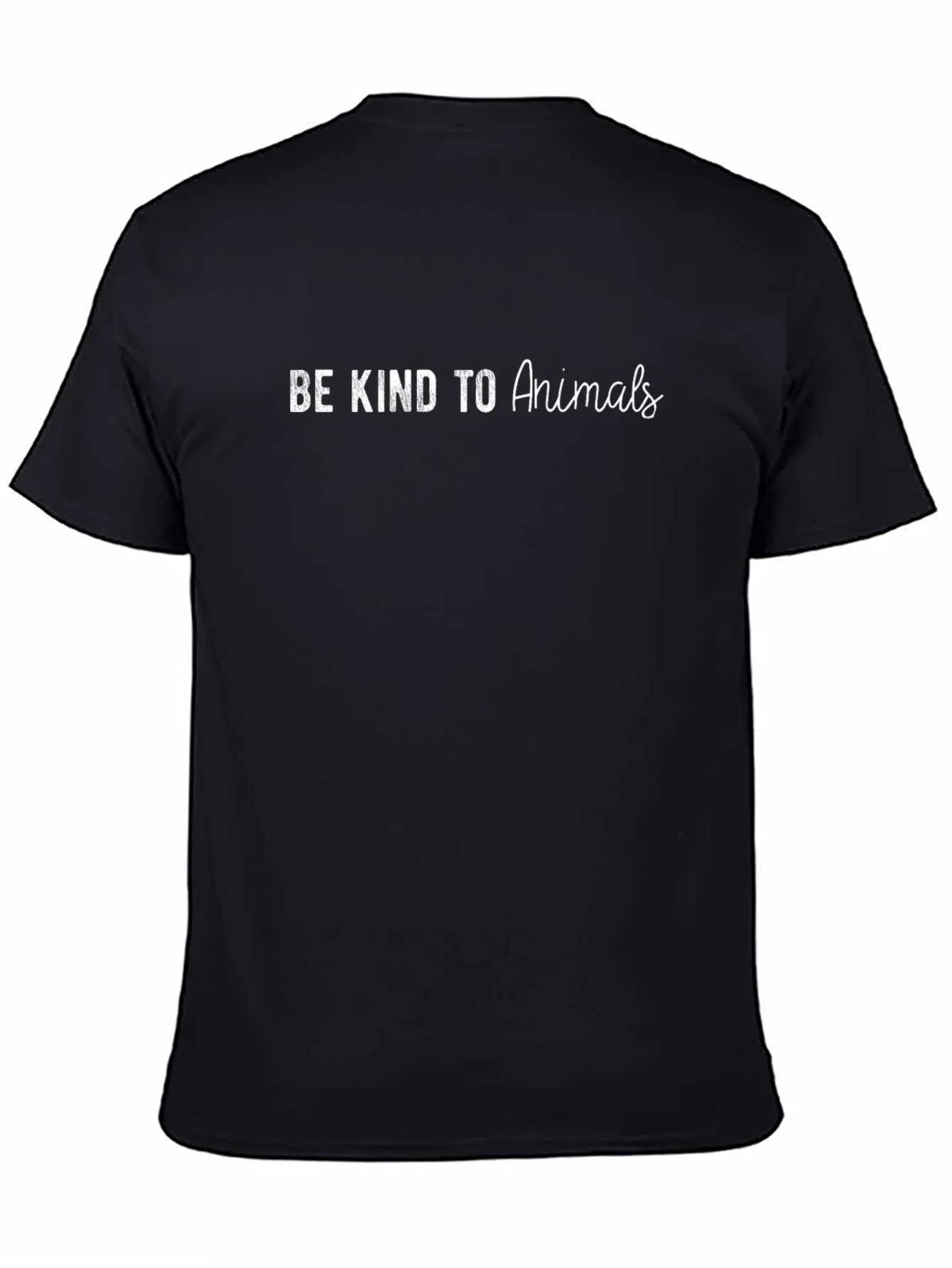 Be Kind to Animals Graphic Tee - Black