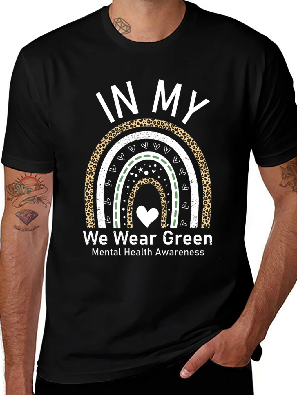 In My We Wear Green Mental Health Awareness T-Shirt