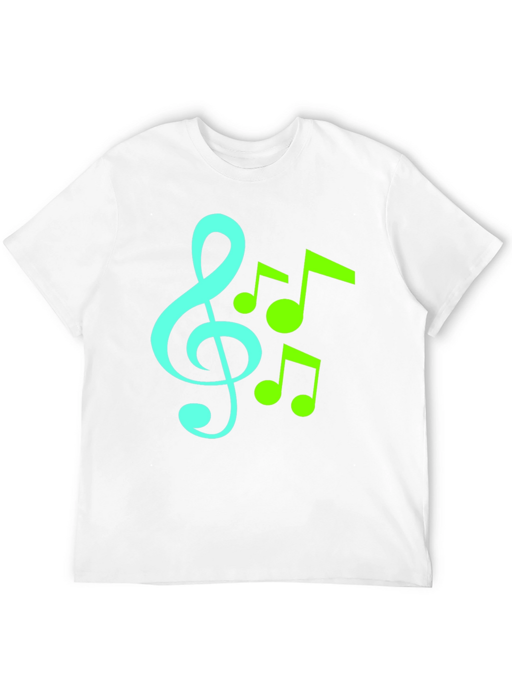 Musical Notes Graphic T-Shirt - Trendy Music Lover Tee