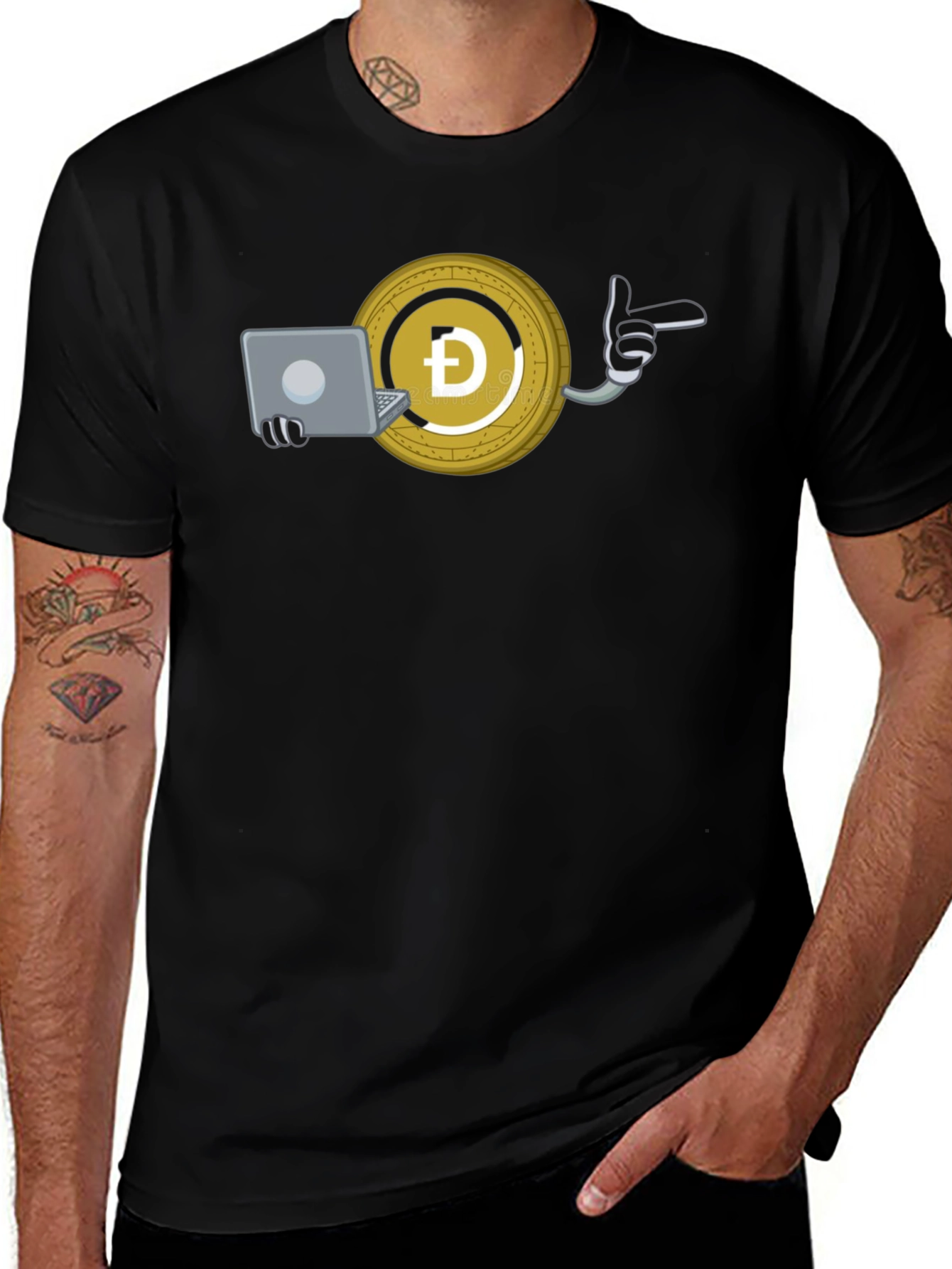Dogecoin Crypto T-Shirt - Work From Home
