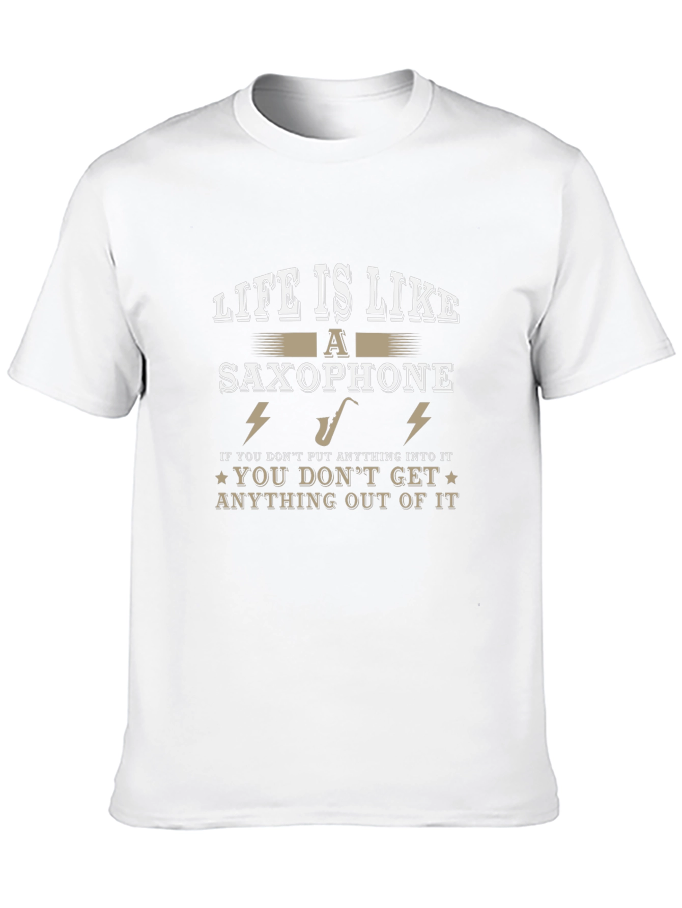 Life is Like a Saxophone Graphic T-Shirt