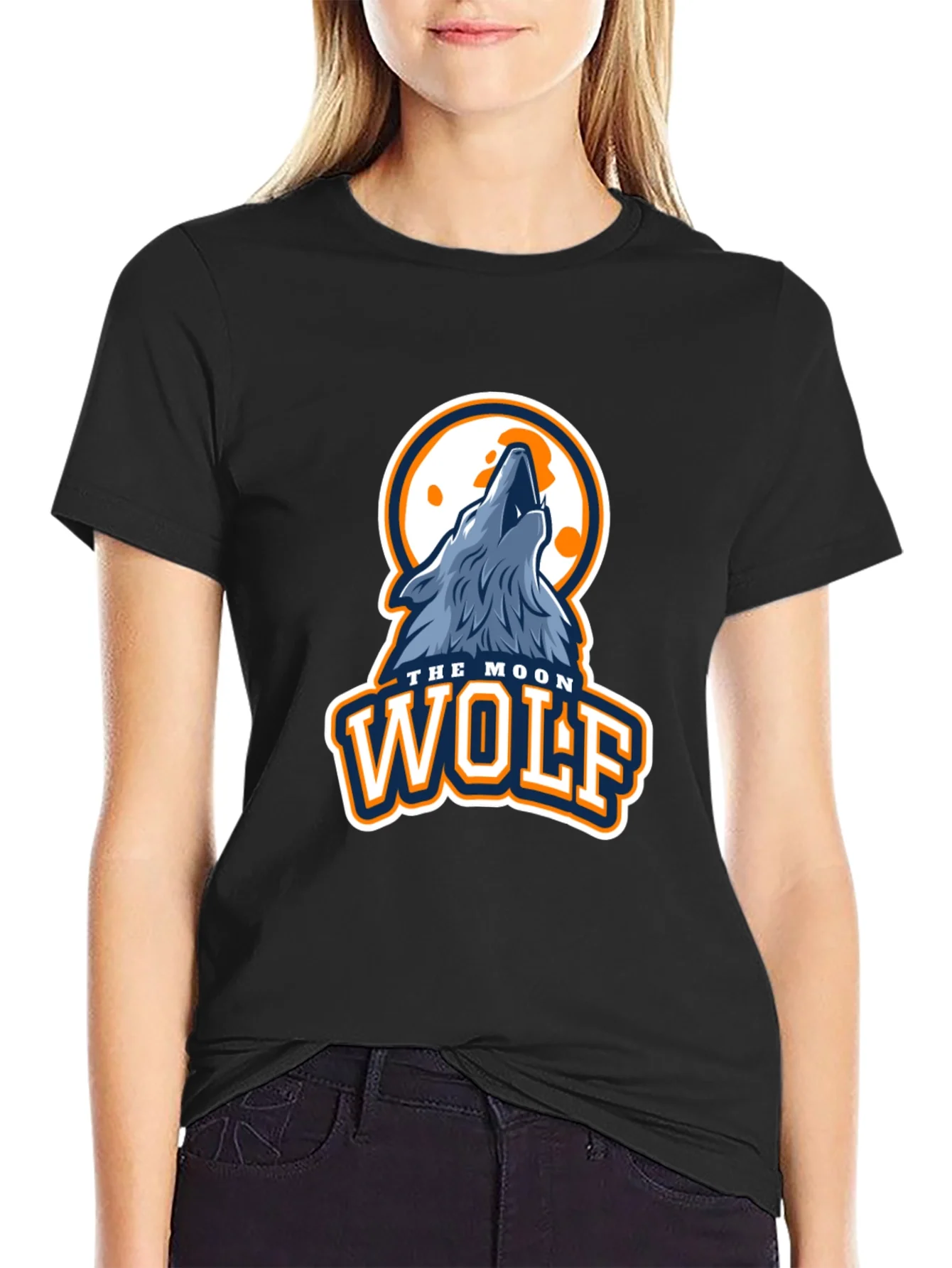 Moon Wolf Graphic T-Shirt