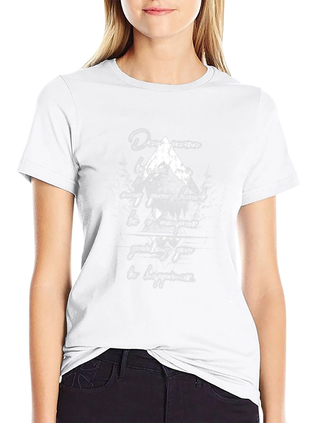 Compass Heart T-Shirt: Dear Person Behind Me Graphic Tee