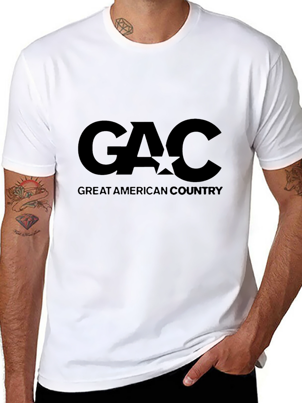 GAC Great American Country Black T-Shirt