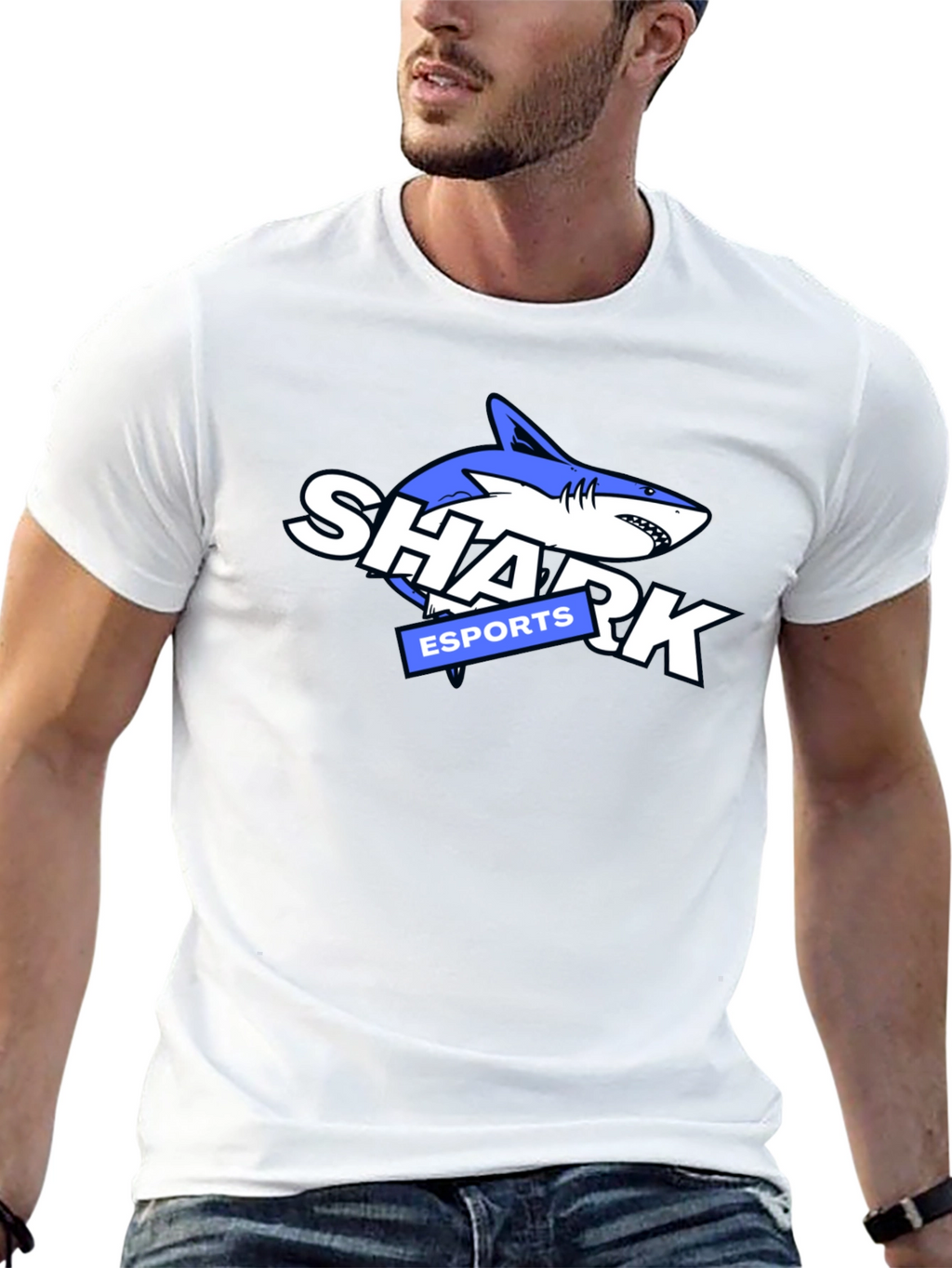 Shark Esports Graphic Tee - Black Cotton T-Shirt