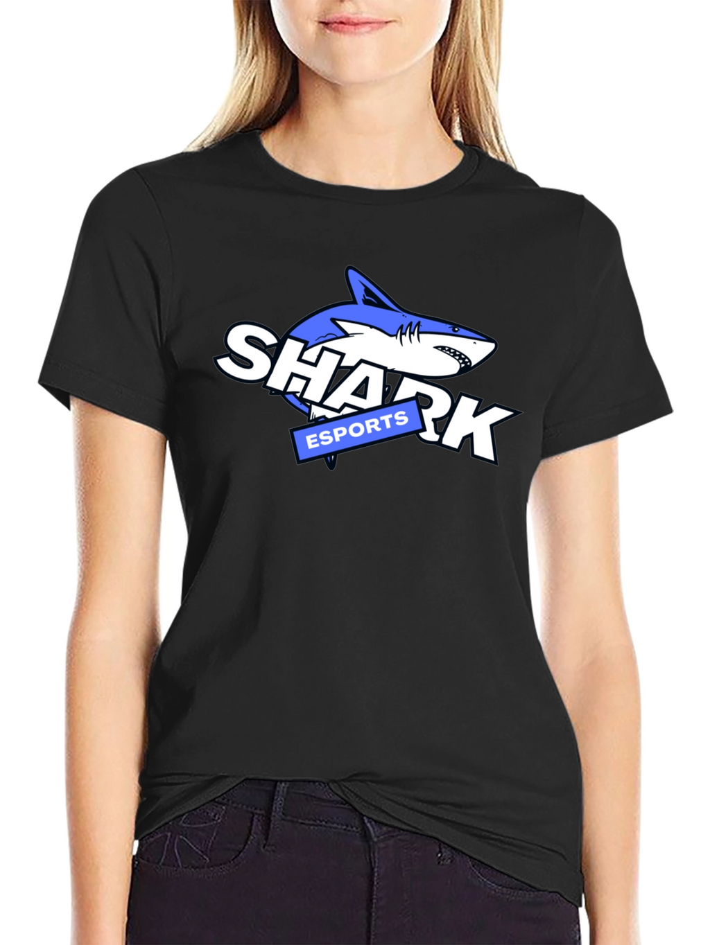 Shark Esports Graphic Tee - Black Cotton T-Shirt