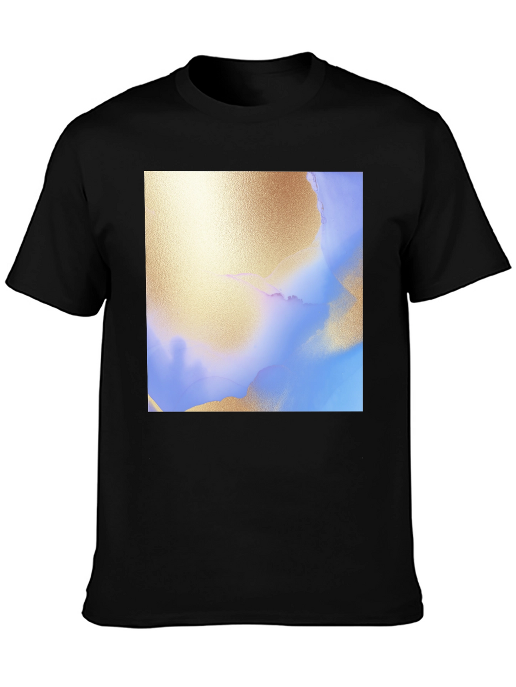 Abstract Art Print Black T-Shirt