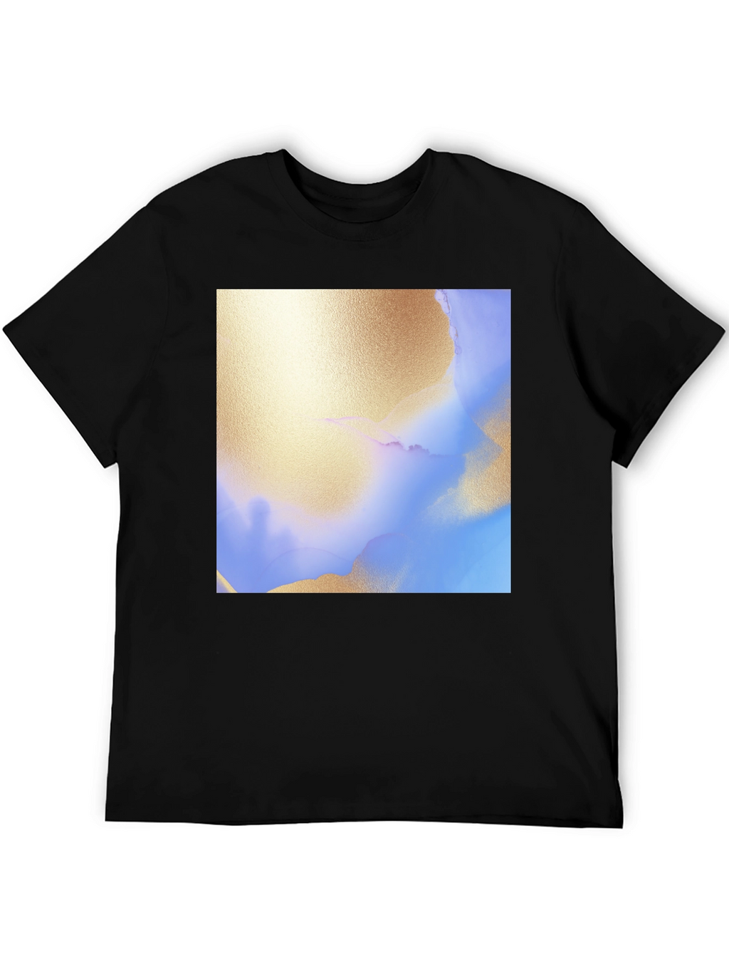 Abstract Art Print Black T-Shirt