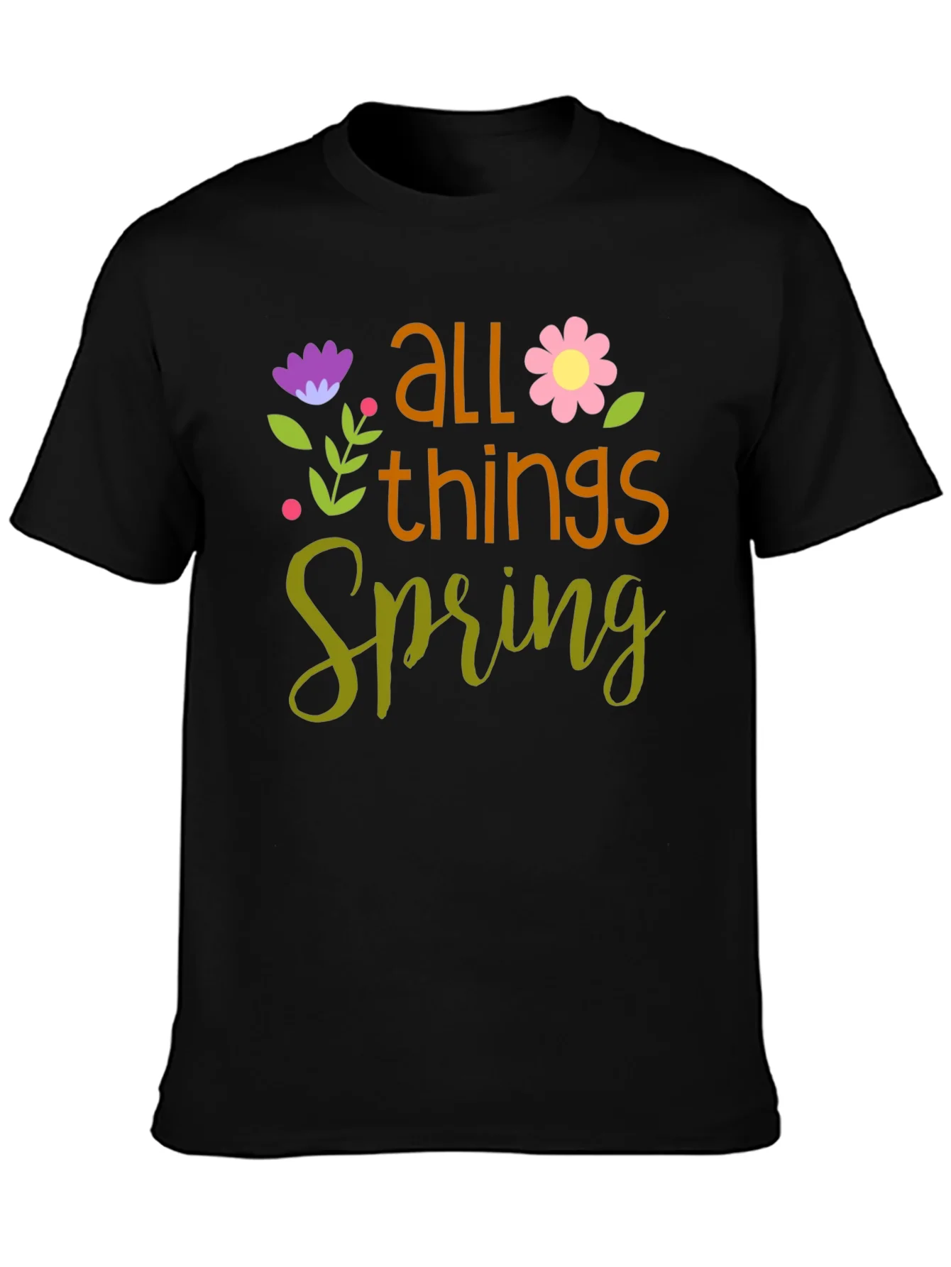 All Things Spring T-Shirt - Floral Design