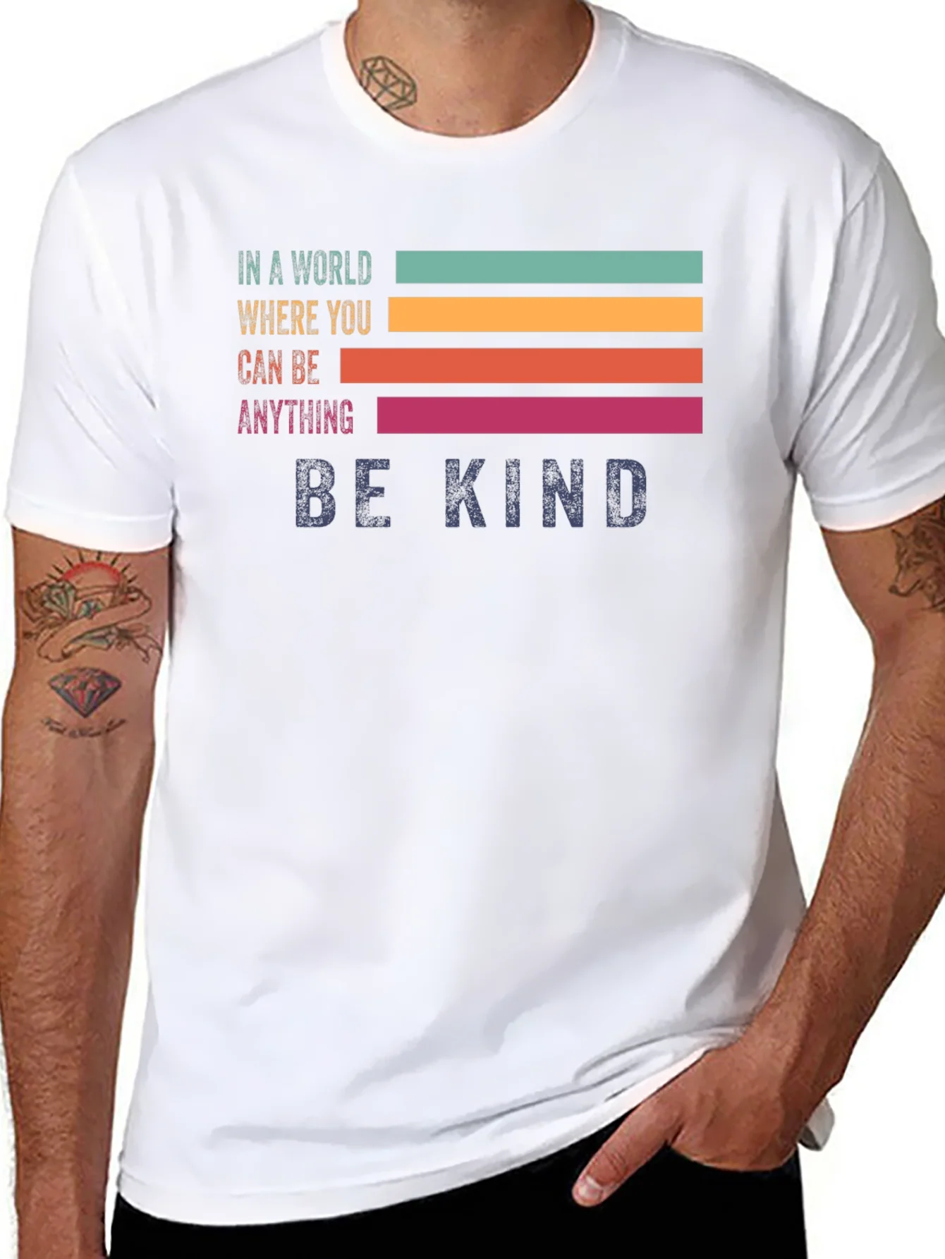 Be Kind Graphic T-Shirt - Retro Style
