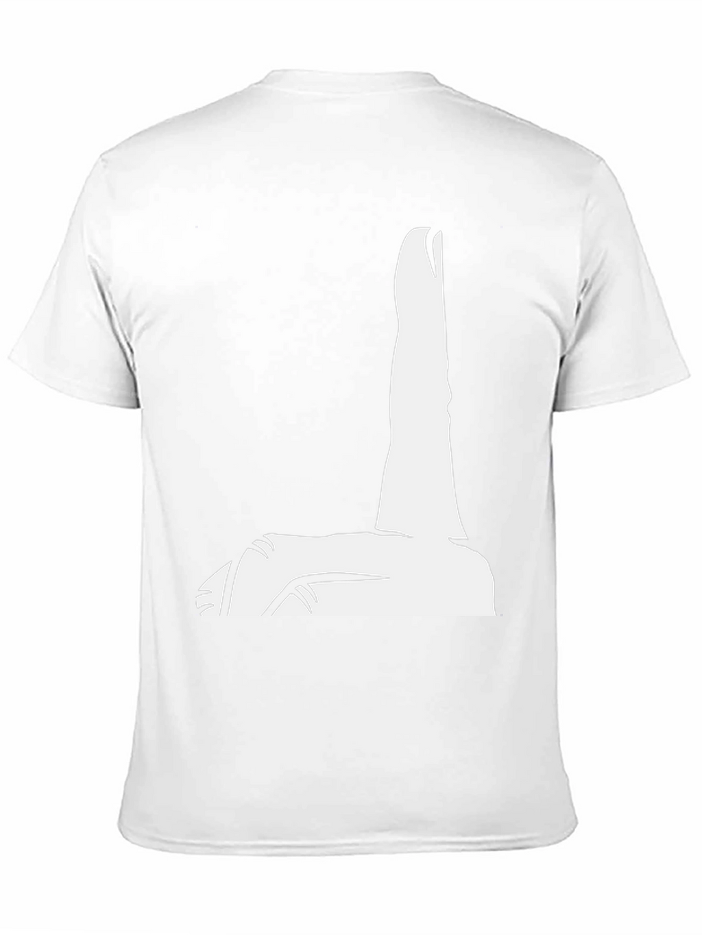 Black T-Shirt with Finger Pointing Design