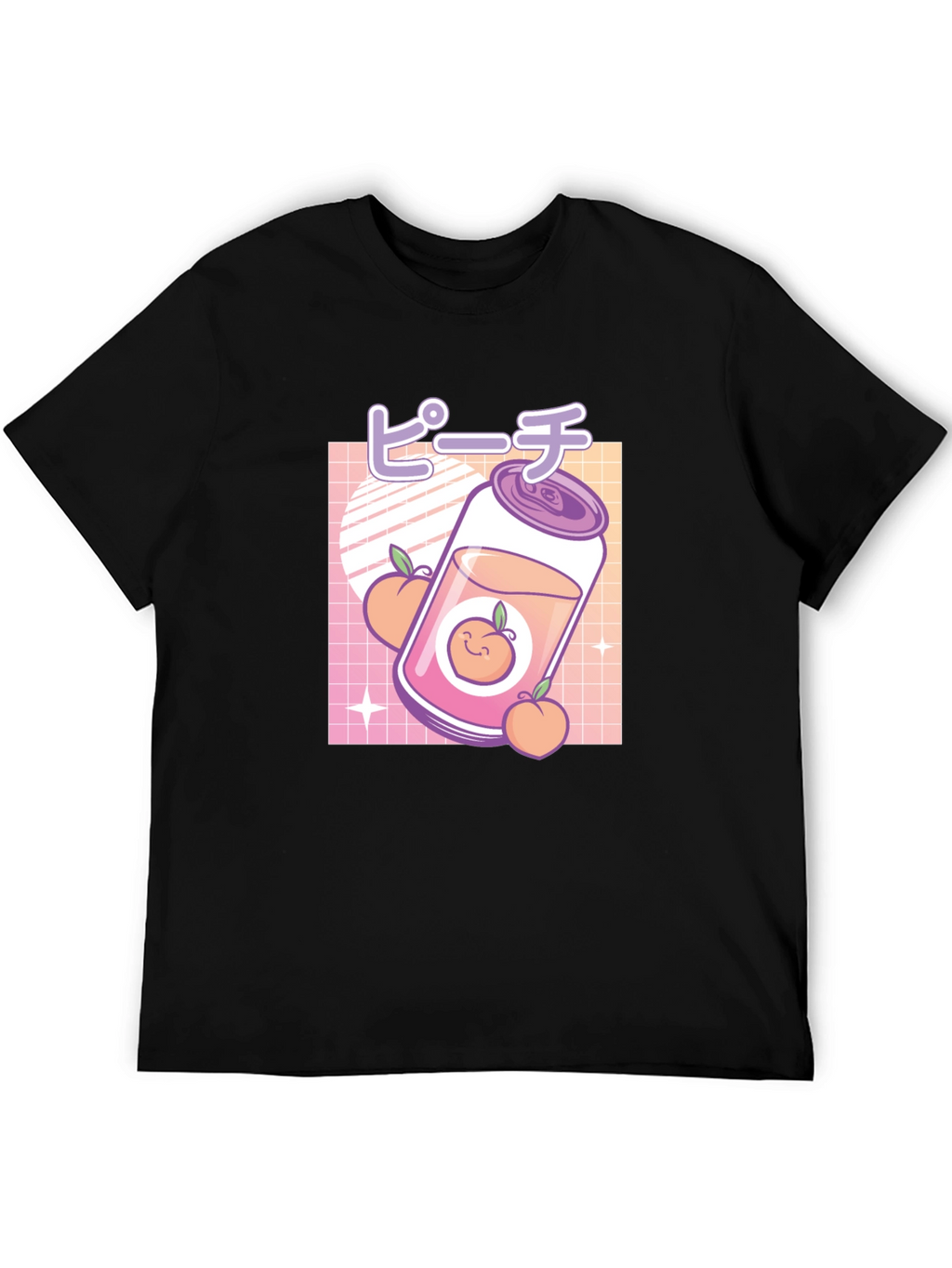 Peach Aesthetic Graphic Tee - Kawaii Style