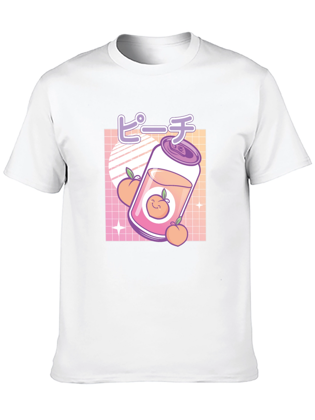 Peach Aesthetic Graphic Tee - Kawaii Style