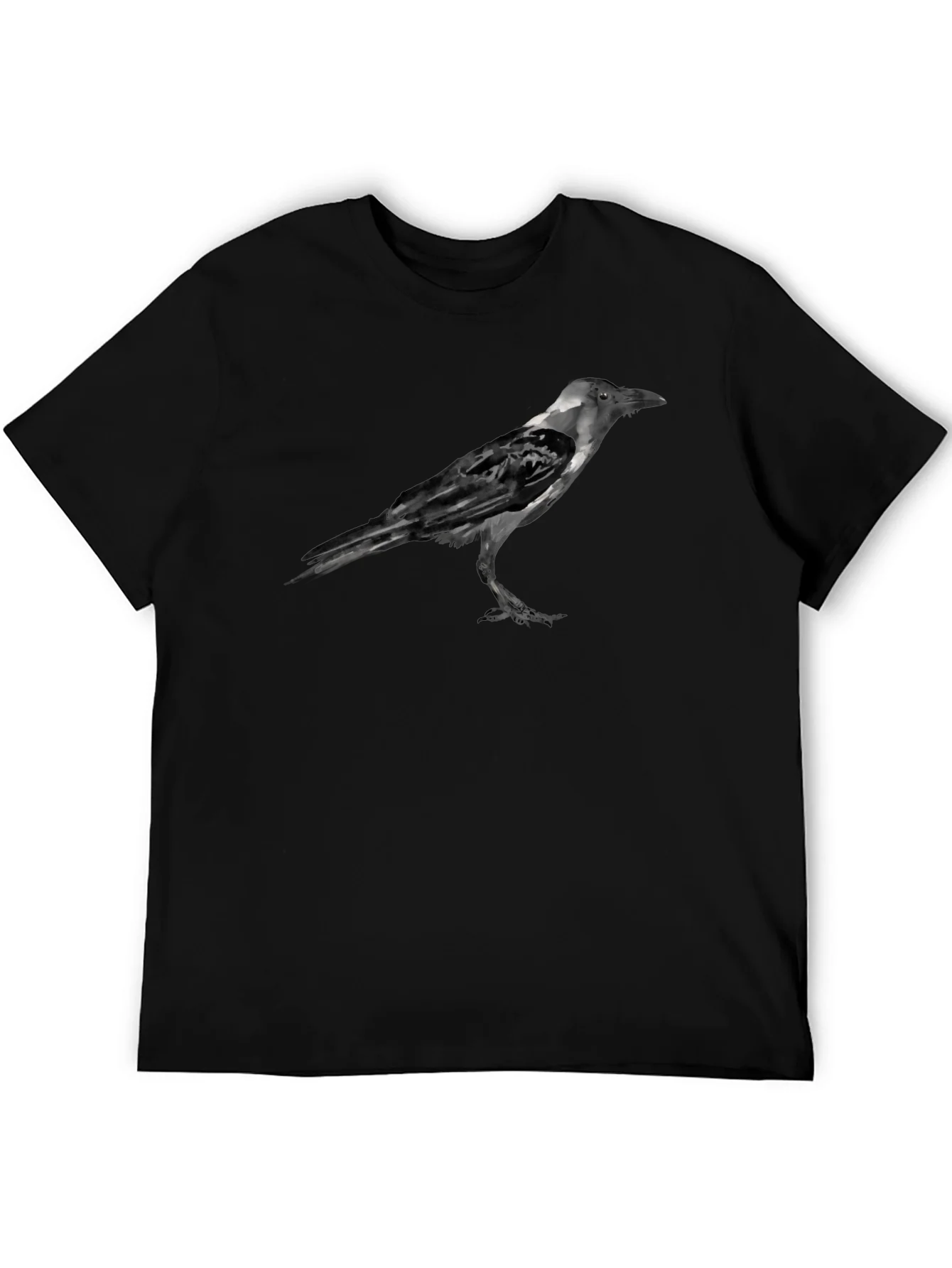 Raven Graphic Black T-Shirt