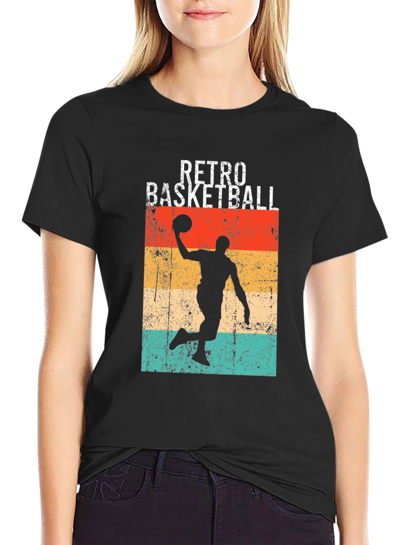 Retro Basketball T-Shirt - Vintage Style Tee