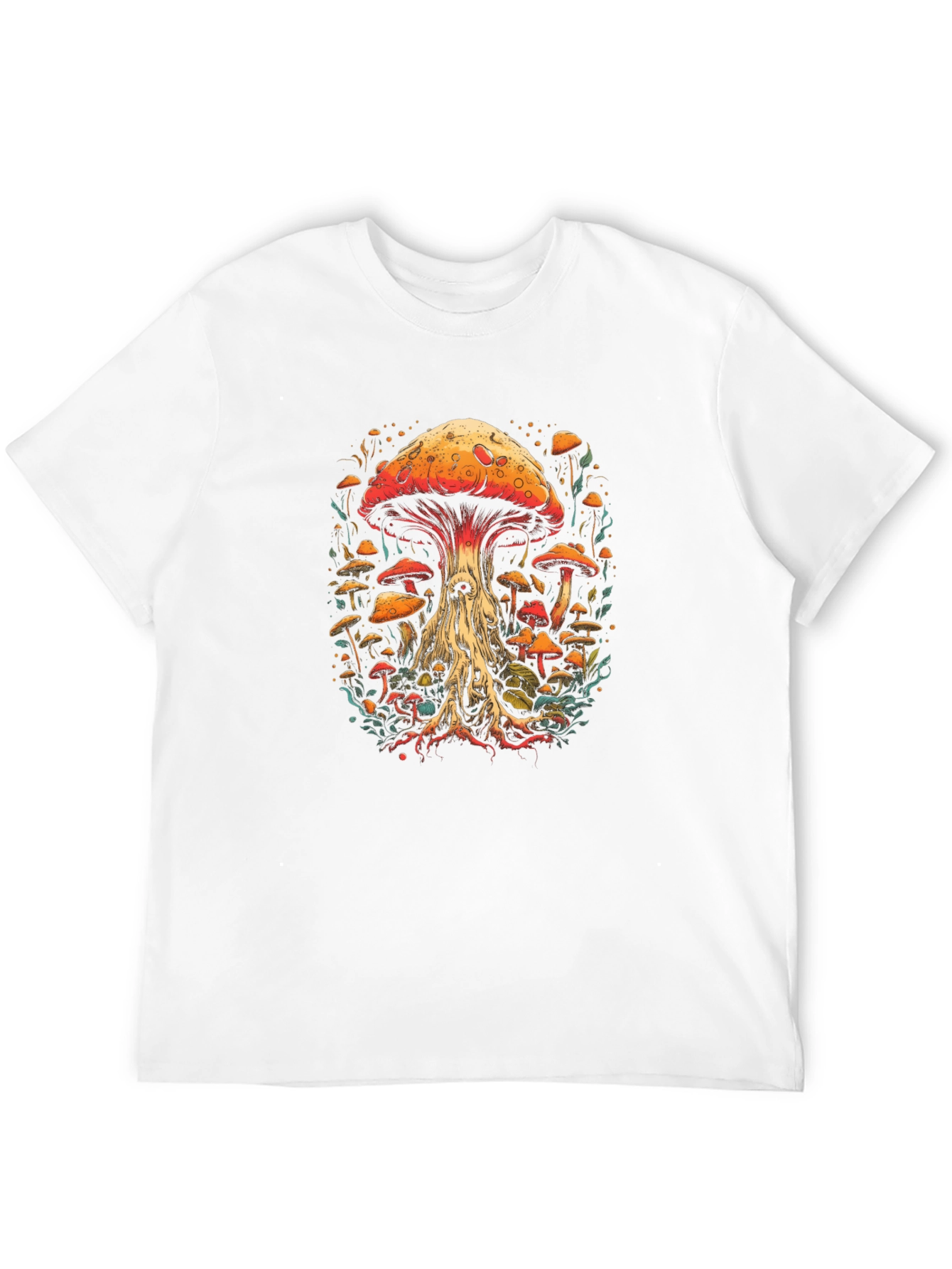Mushroom Graphic Tee - Unique Artistic Design