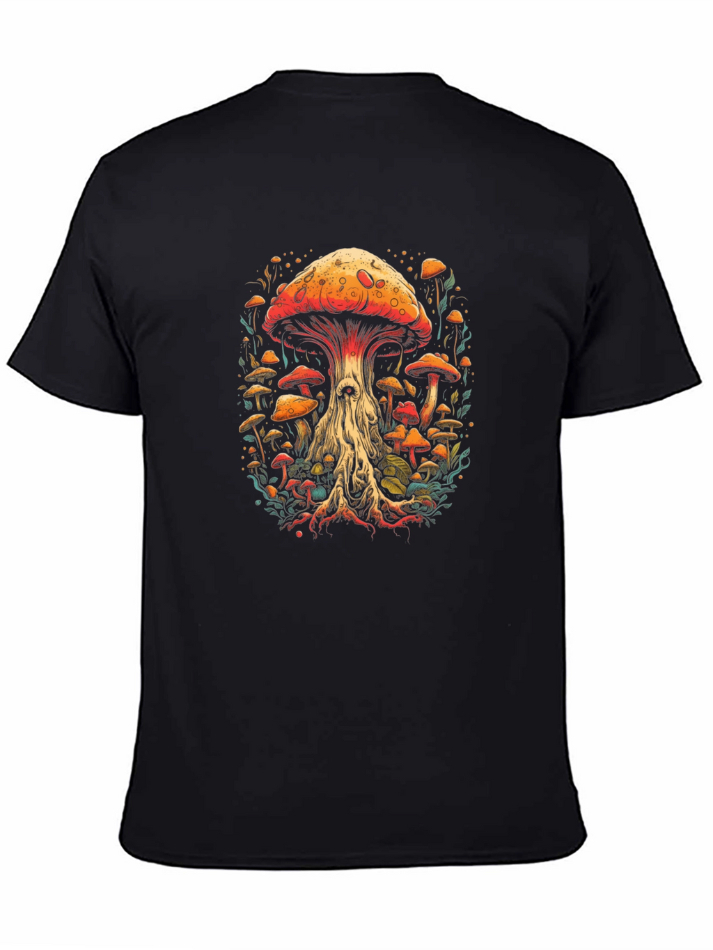 Mushroom Graphic Tee - Unique Artistic Design