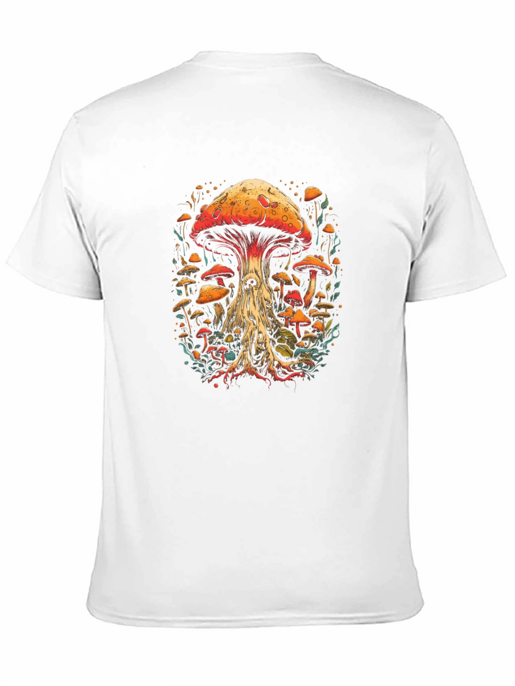 Mushroom Graphic Tee - Unique Artistic Design
