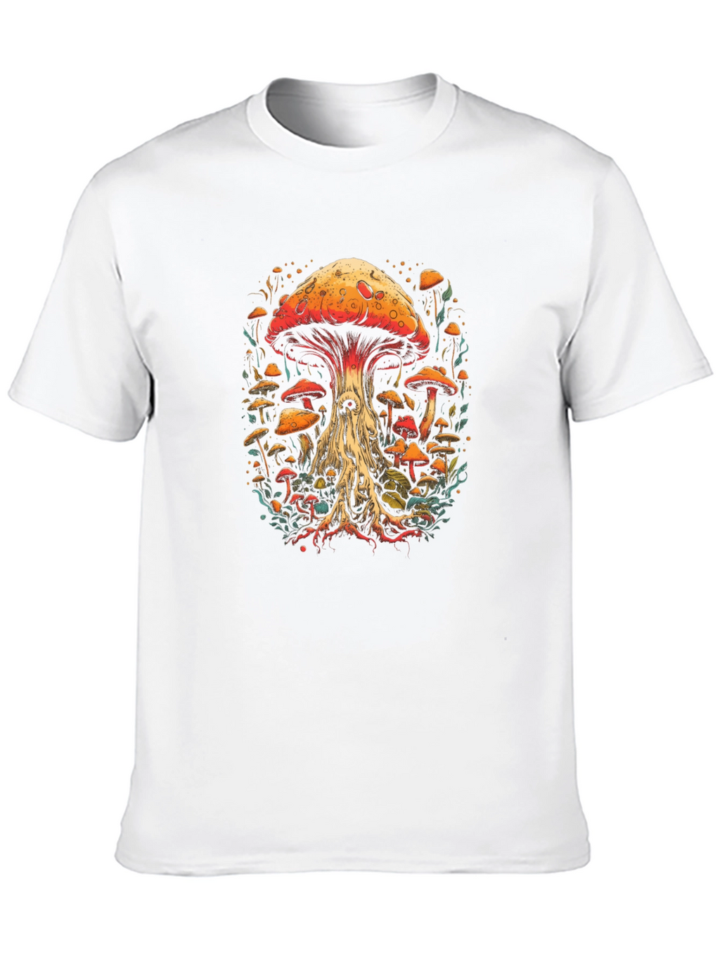 Mushroom Graphic Tee - Unique Artistic Design