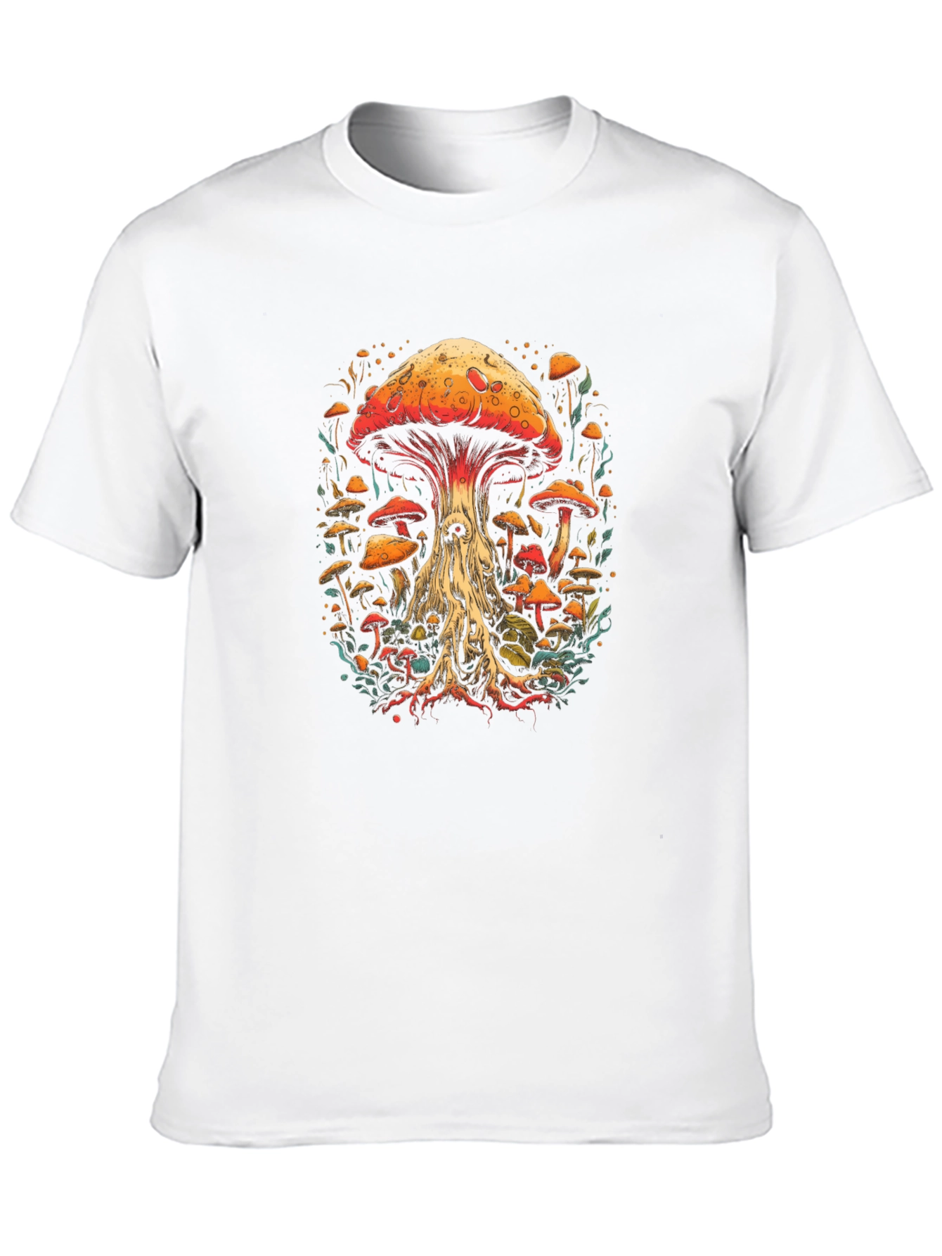 Mushroom Graphic Tee - Unique Artistic Design