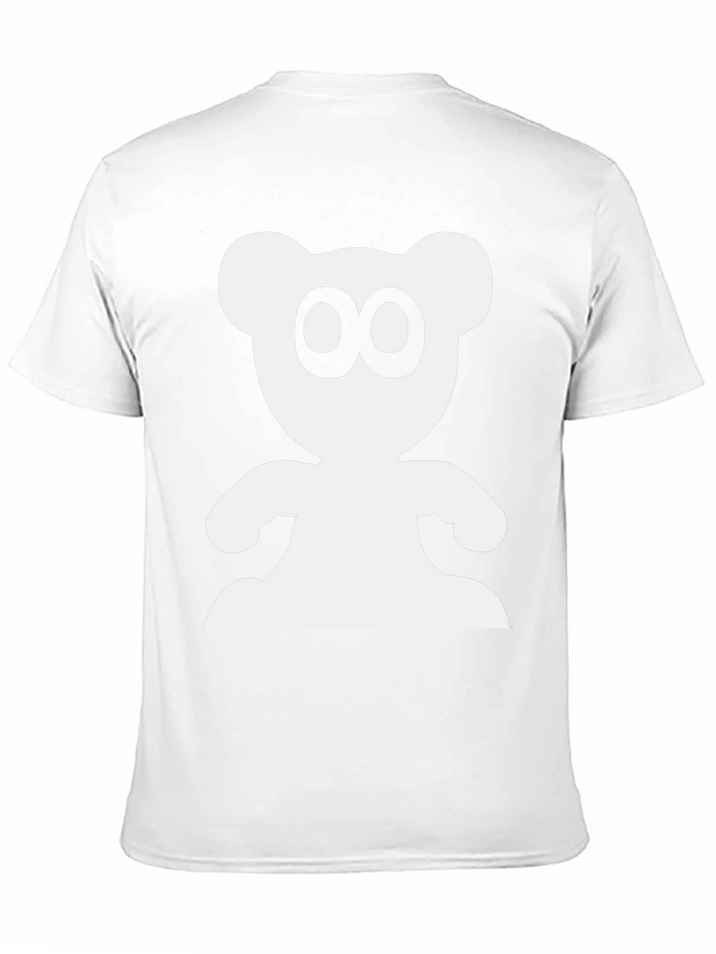 Cute Bear Graphic Black T-Shirt