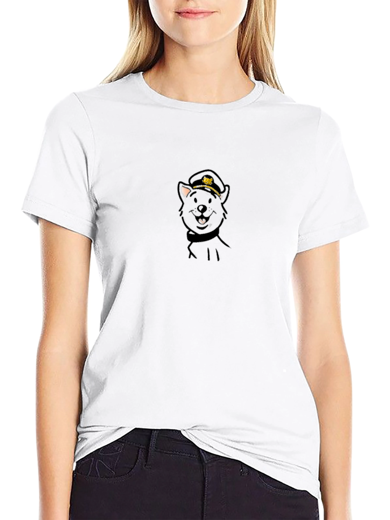 Cool Cat Captain Black T-Shirt